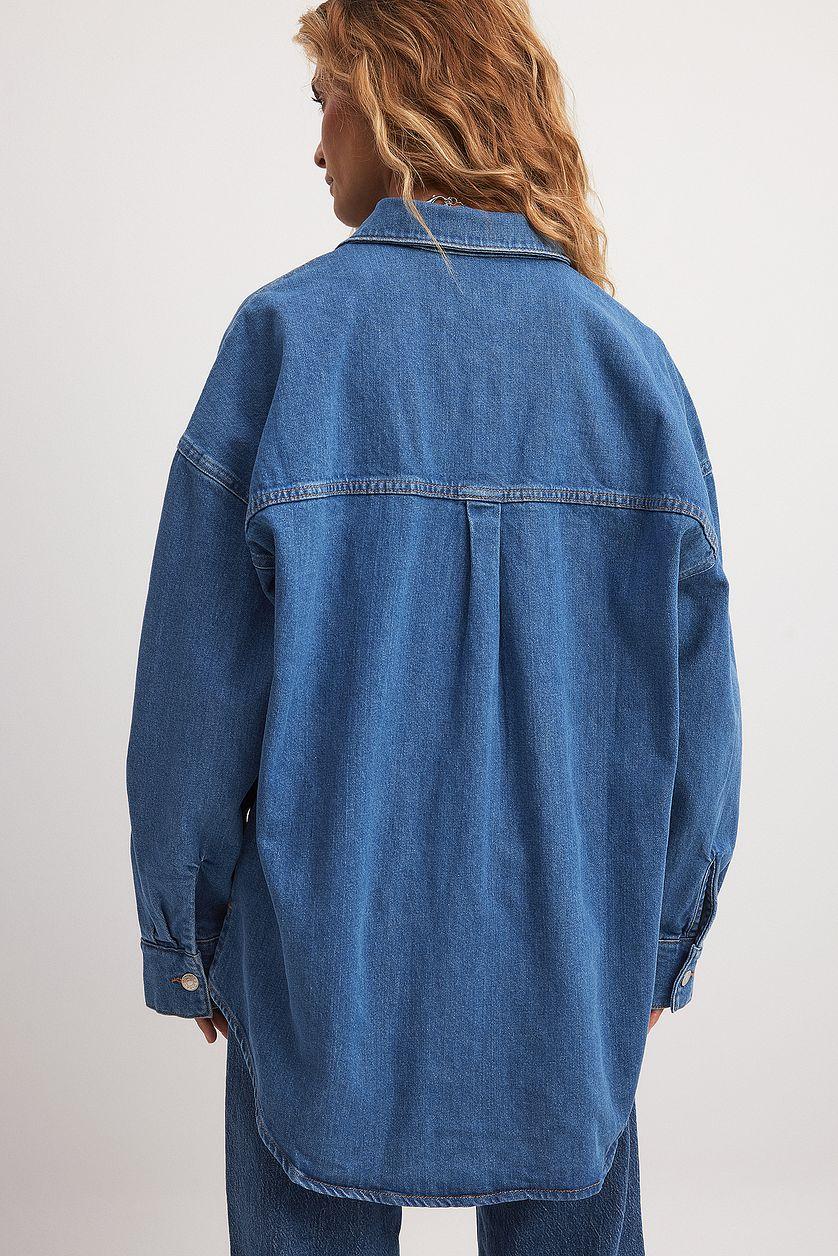 Oversized Denim Shirt Product Image
