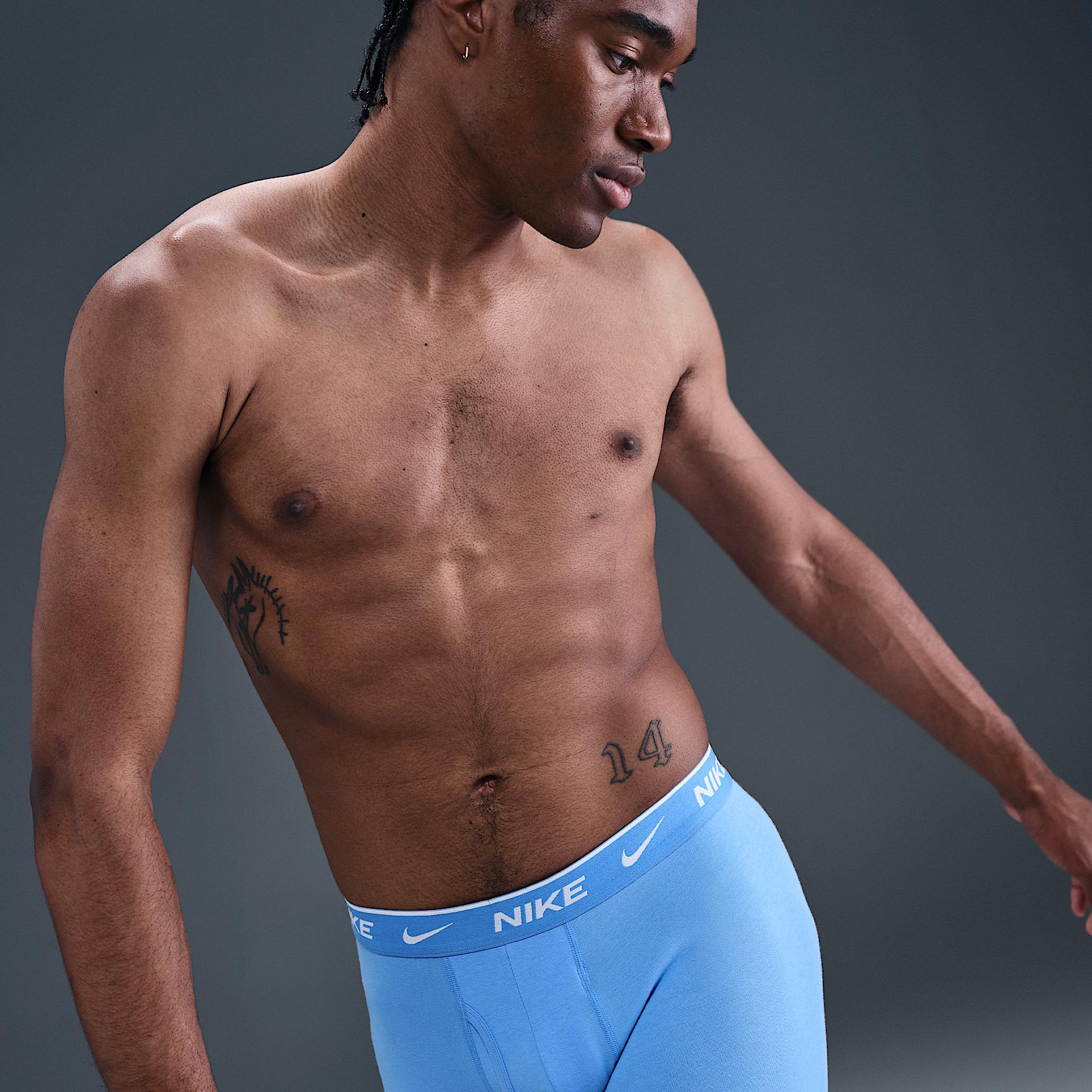 Nike Mens Dri-FIT Essential Cotton Stretch Boxer Briefs (3-Pack) | KE1167-467 Product Image