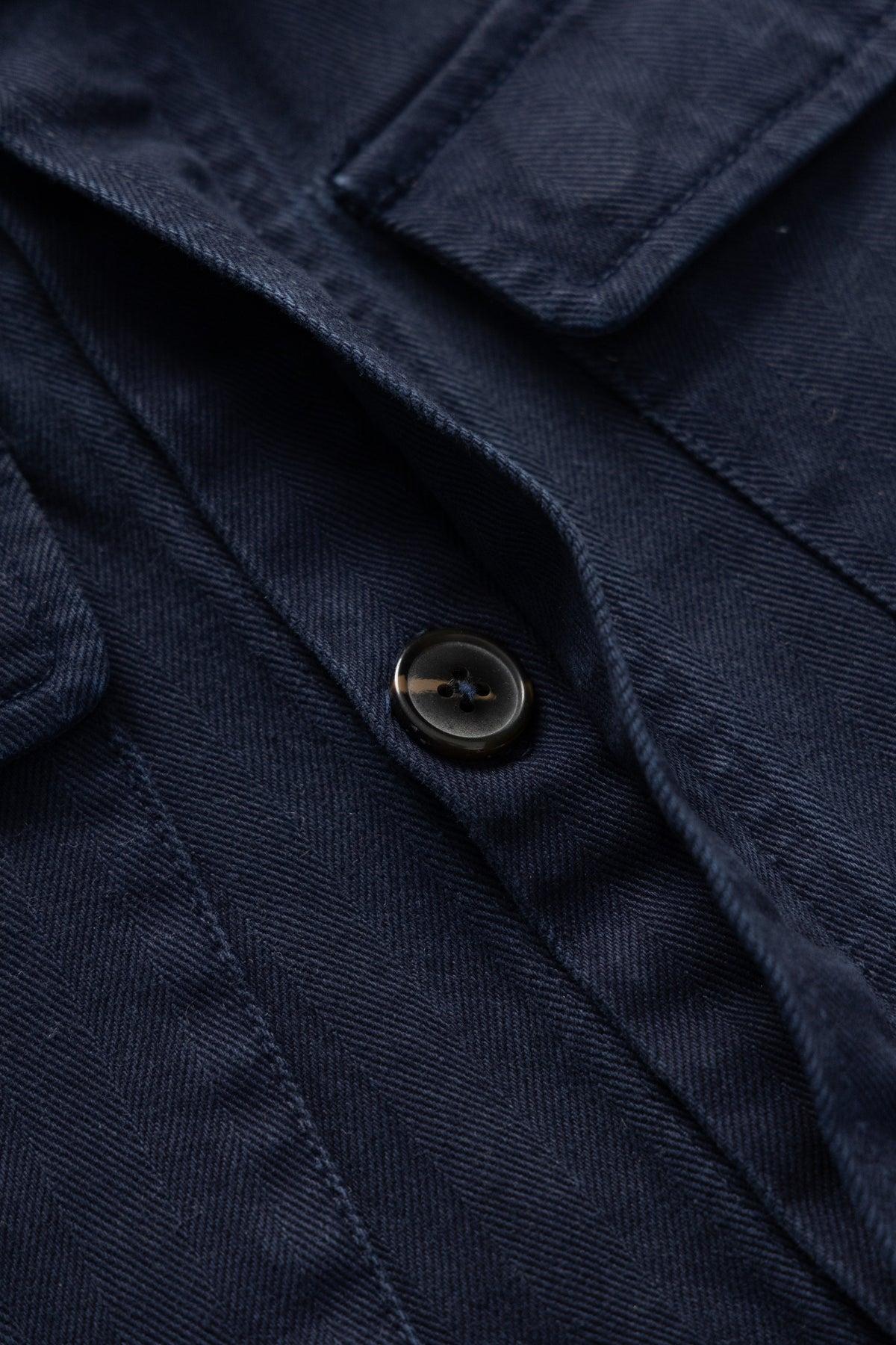 Blacksmith - Herringbone Jungle Jacket - Navy Product Image