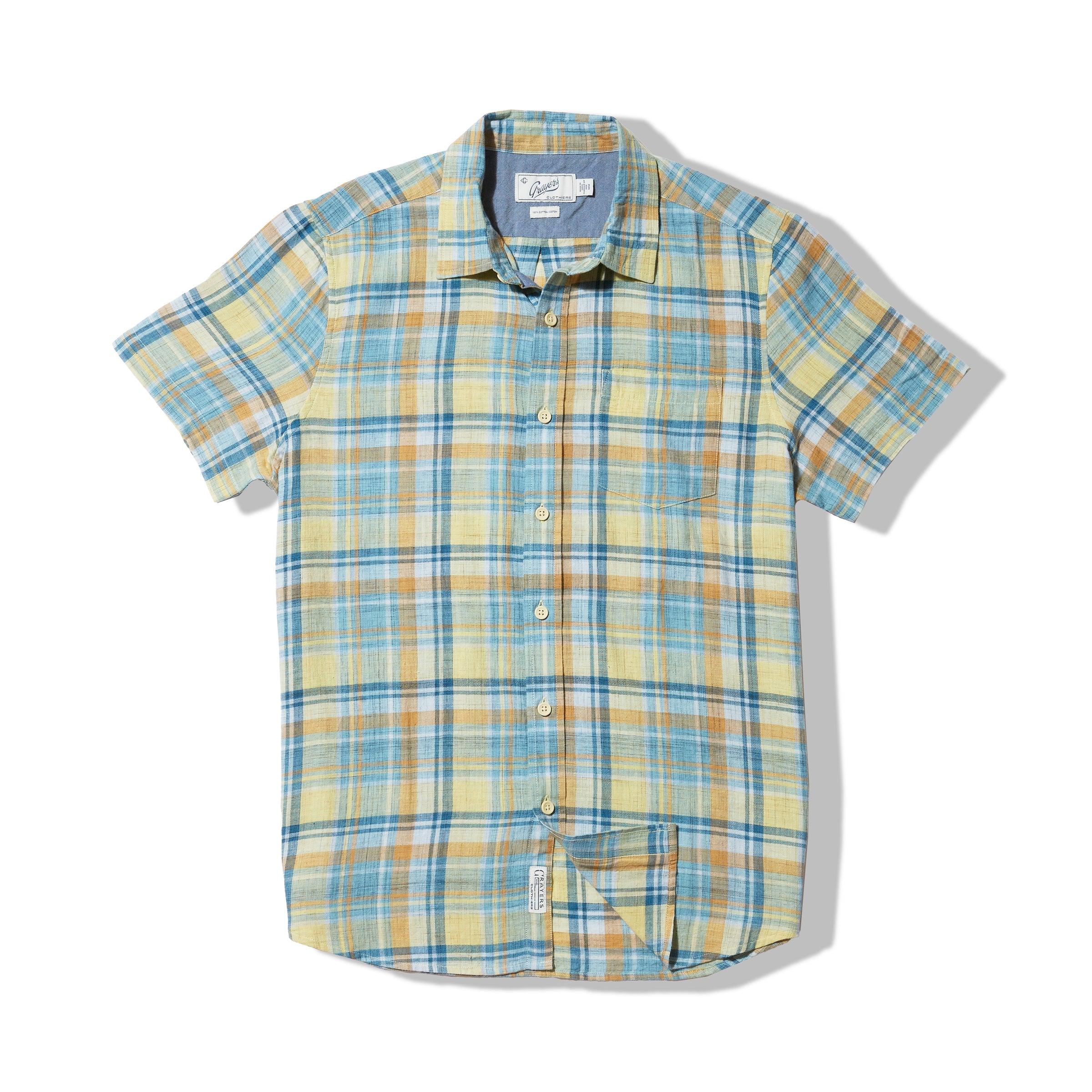 Madras Power Loom Twill Short Sleeve Shirt - Multi Color Product Image