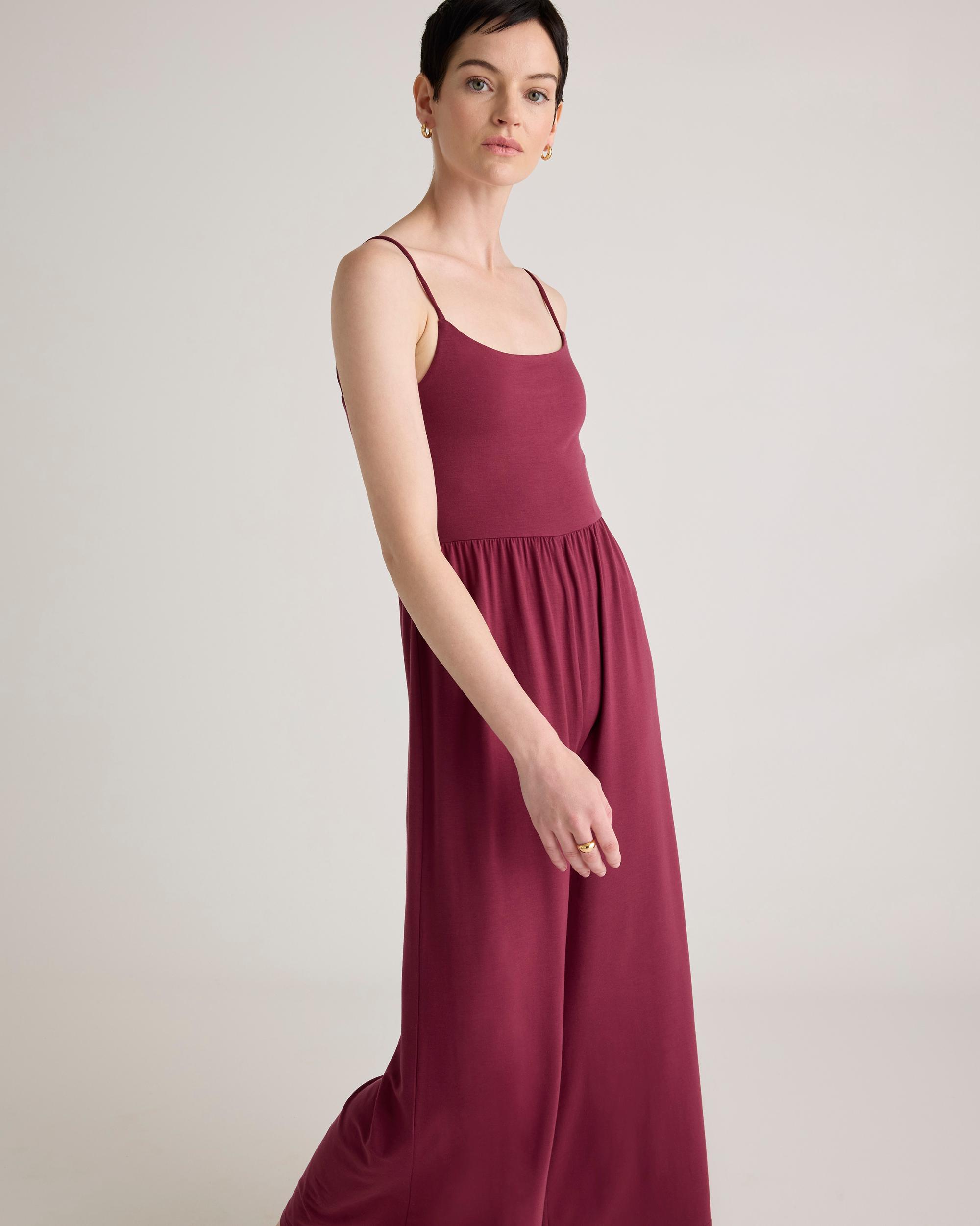 Quince | Women's Tencel Jersey Wide Leg Jumpsuit Product Image