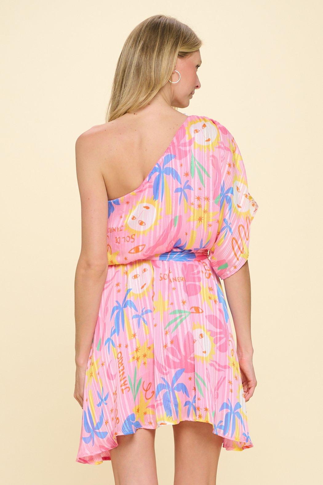 Soleil Pink Island Hopper Dress Product Image