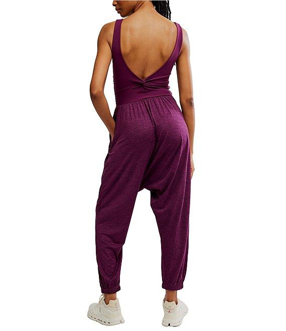 FP Movement Shiny Happy Square Neck Sleeveless Jumpsuit Product Image