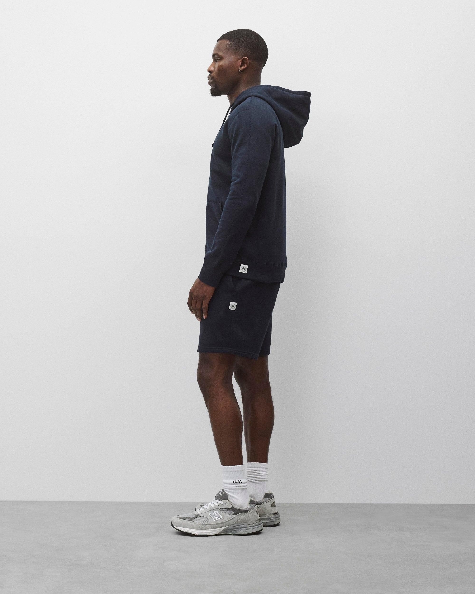 Midweight Terry Slim Zip Hoodie Male Product Image