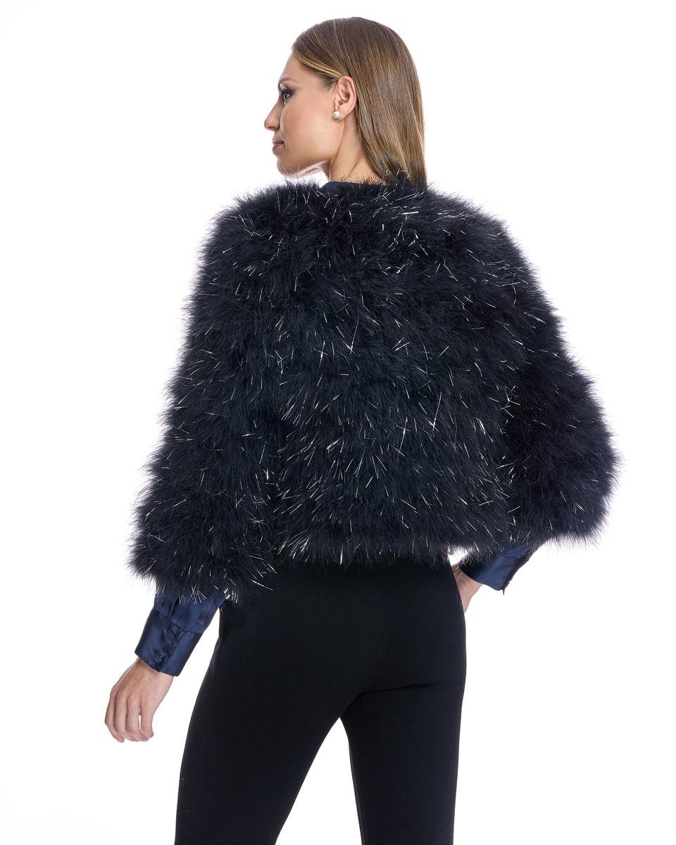 Metallic Feather Bolero-Maximilian Product Image