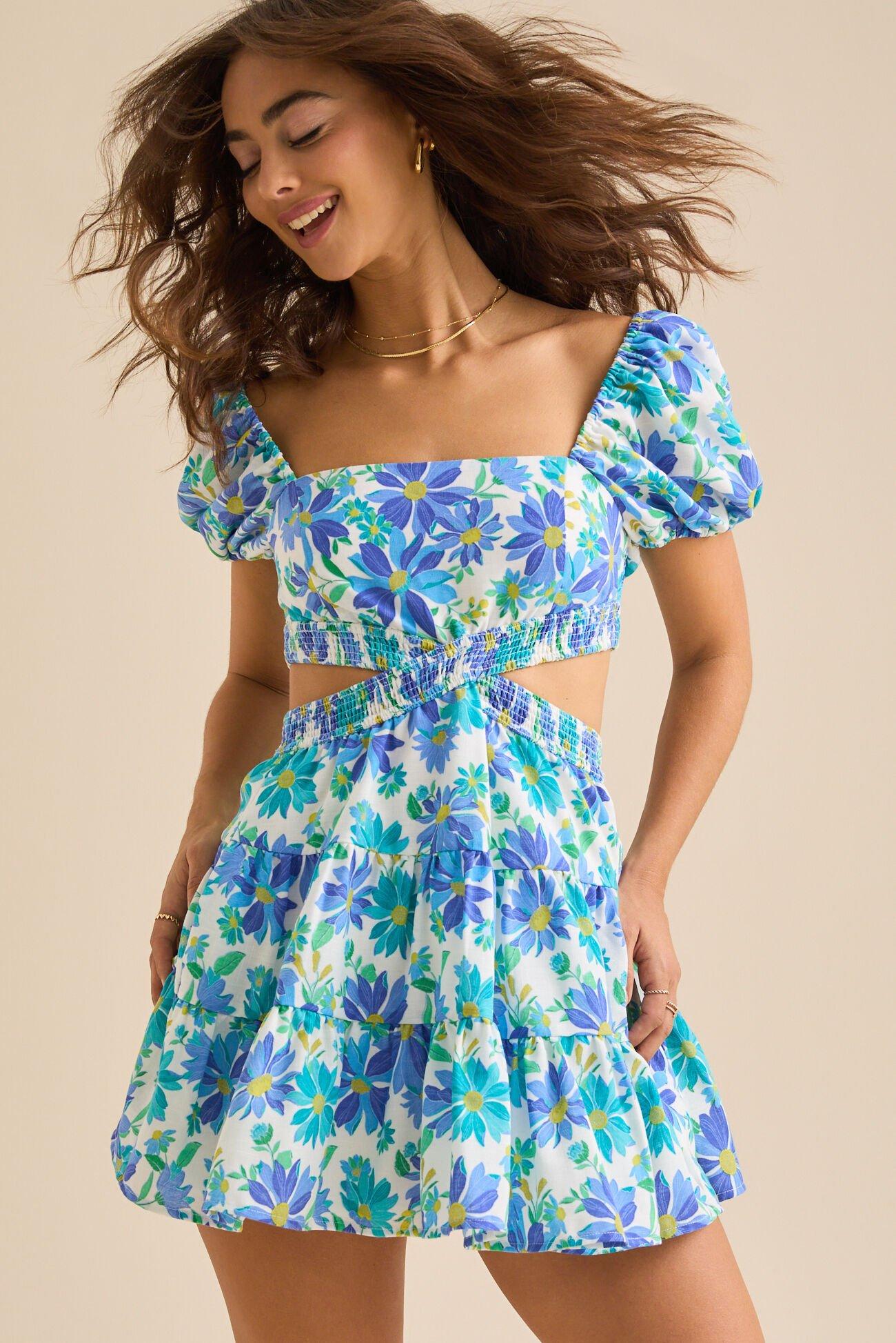 Savannah Floral Mini Dress Product Image