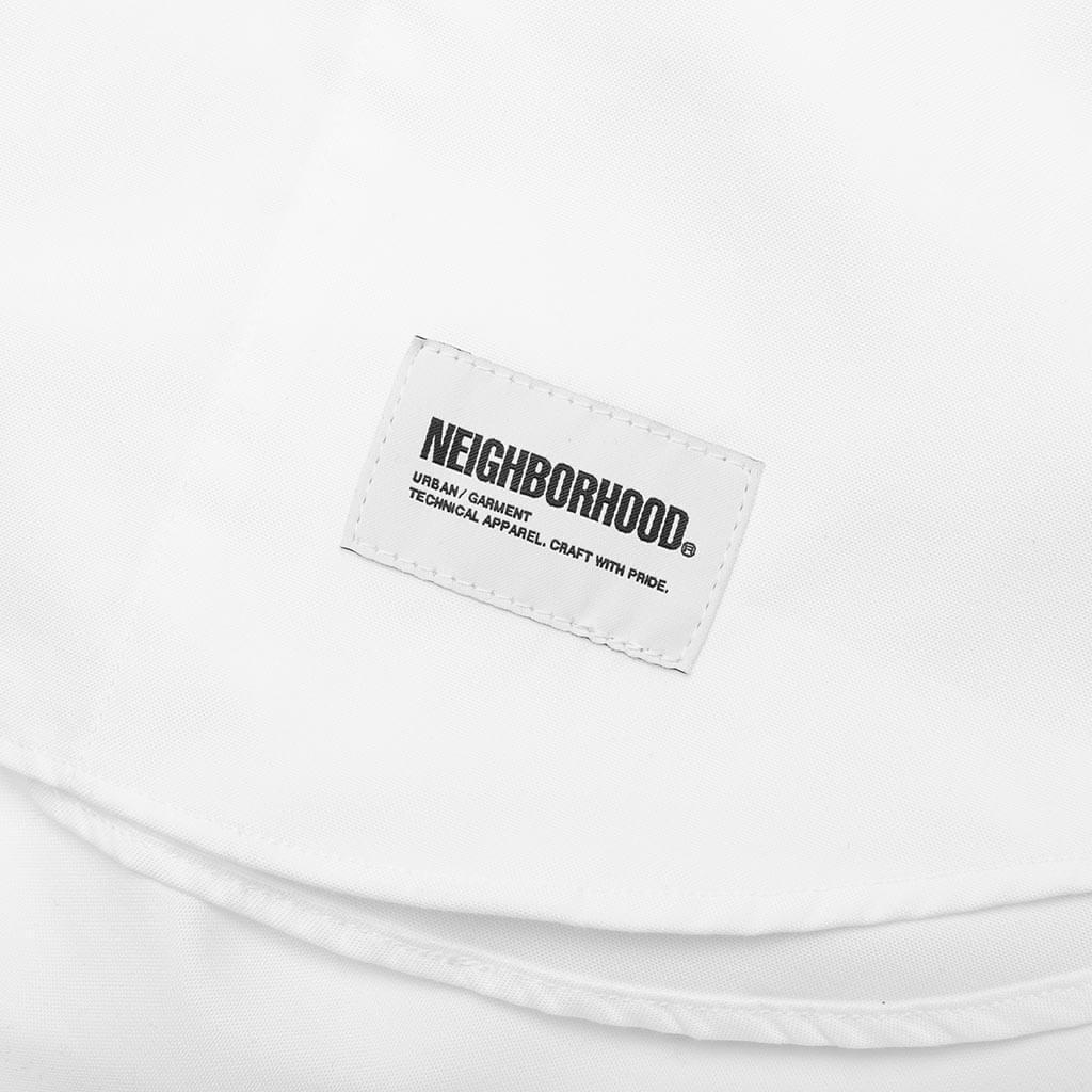 Medal & Cross Embroidery L/S Shirt - White Male Product Image