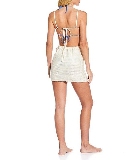 Gianni Bini Flower Cut-Out Mini Dress Swim Cover-Up Product Image