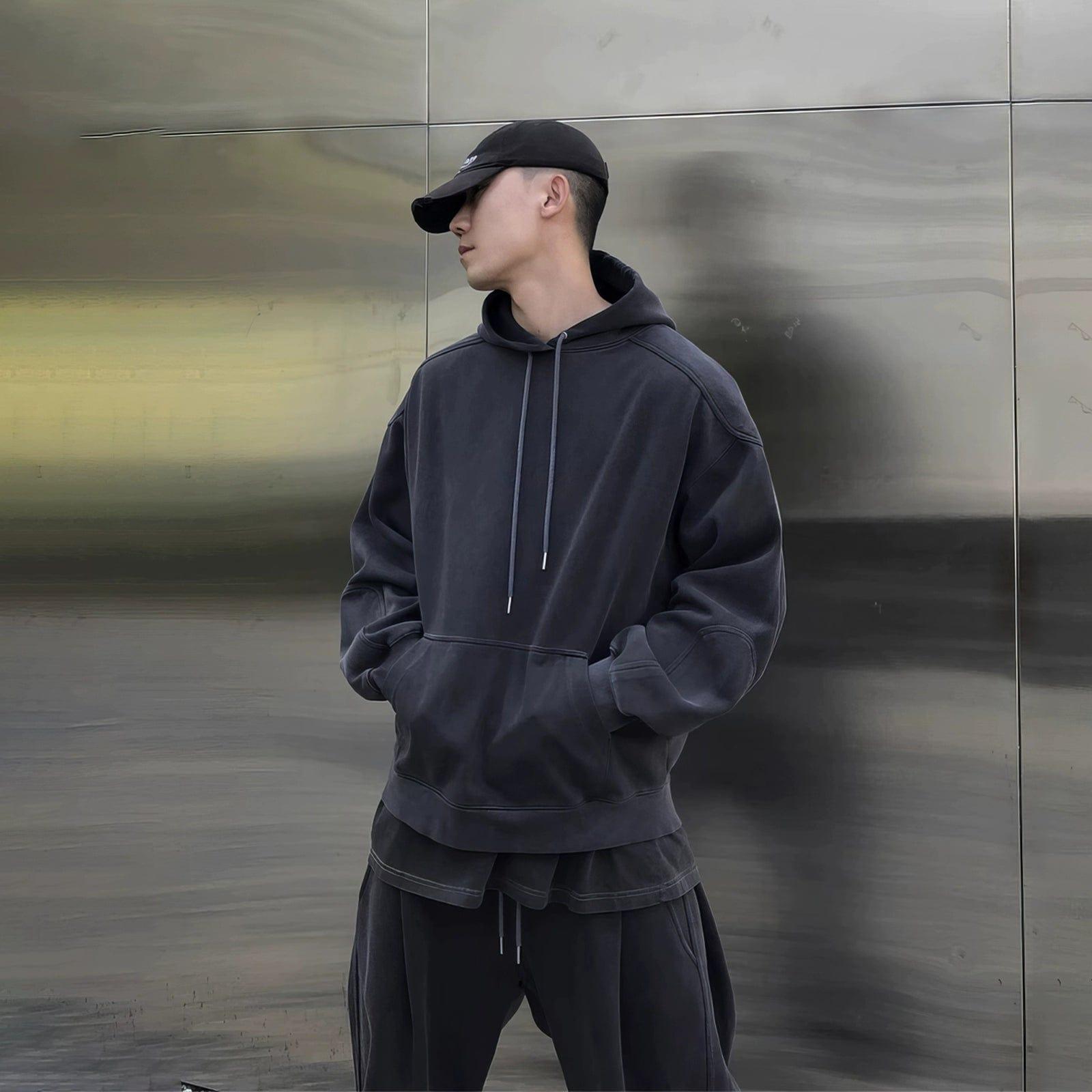 RT No. 12241 DARK GRAY HOODIE & SWEATPANTS Product Image