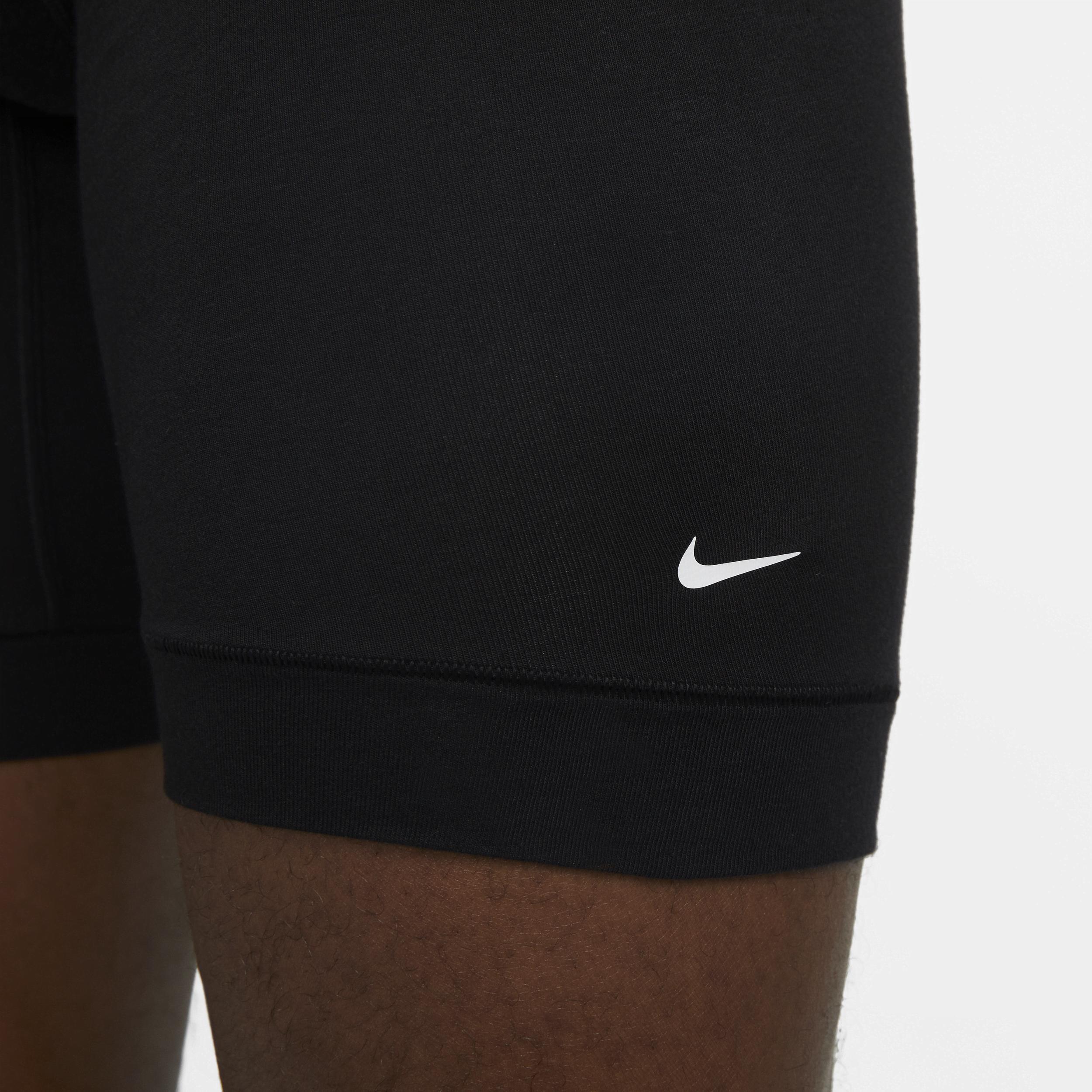 Nike Men's Dri-FIT Essential Cotton Stretch Long Boxer Briefs (3-Pack) Product Image
