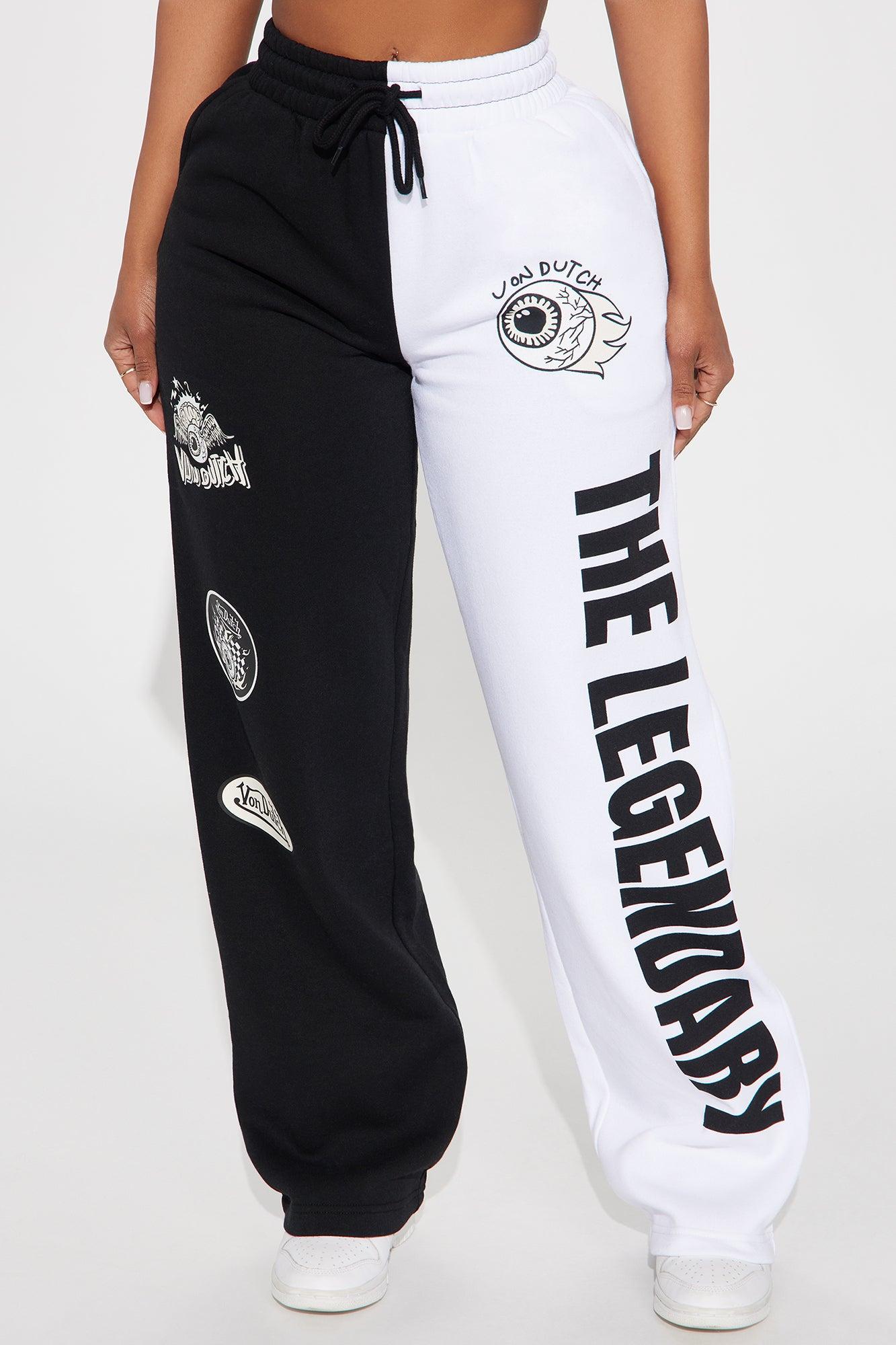 Von Dutch Legendary Wide Leg Pant - Black/combo Product Image