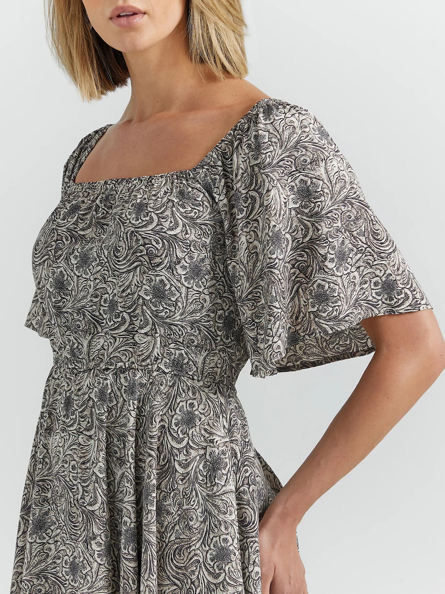 Women's Romantic Flutter Sleeve Dress | Women's DRESSES & JUMPSUITS | Wrangler® Product Image