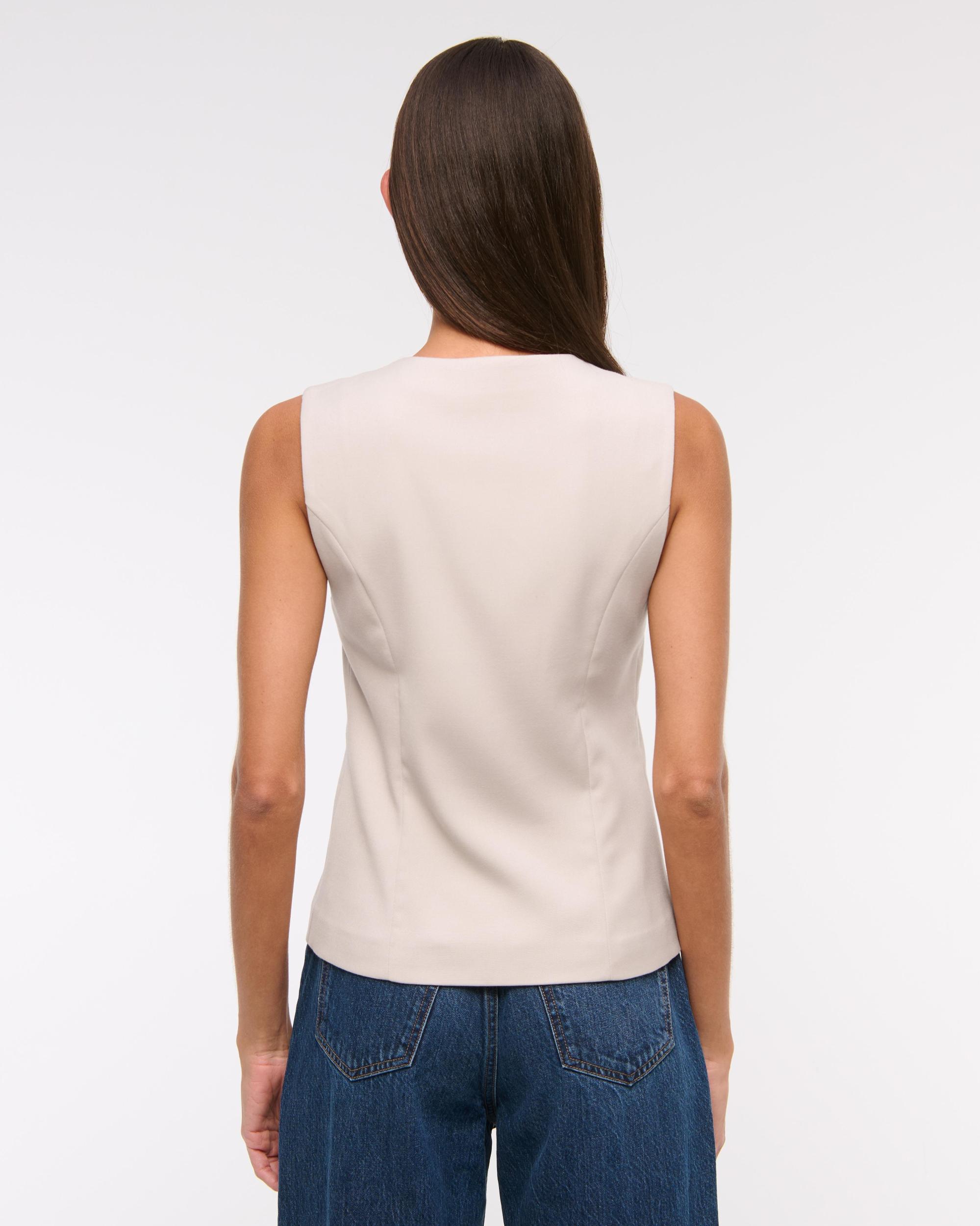 Tailored Zip Vest Product Image