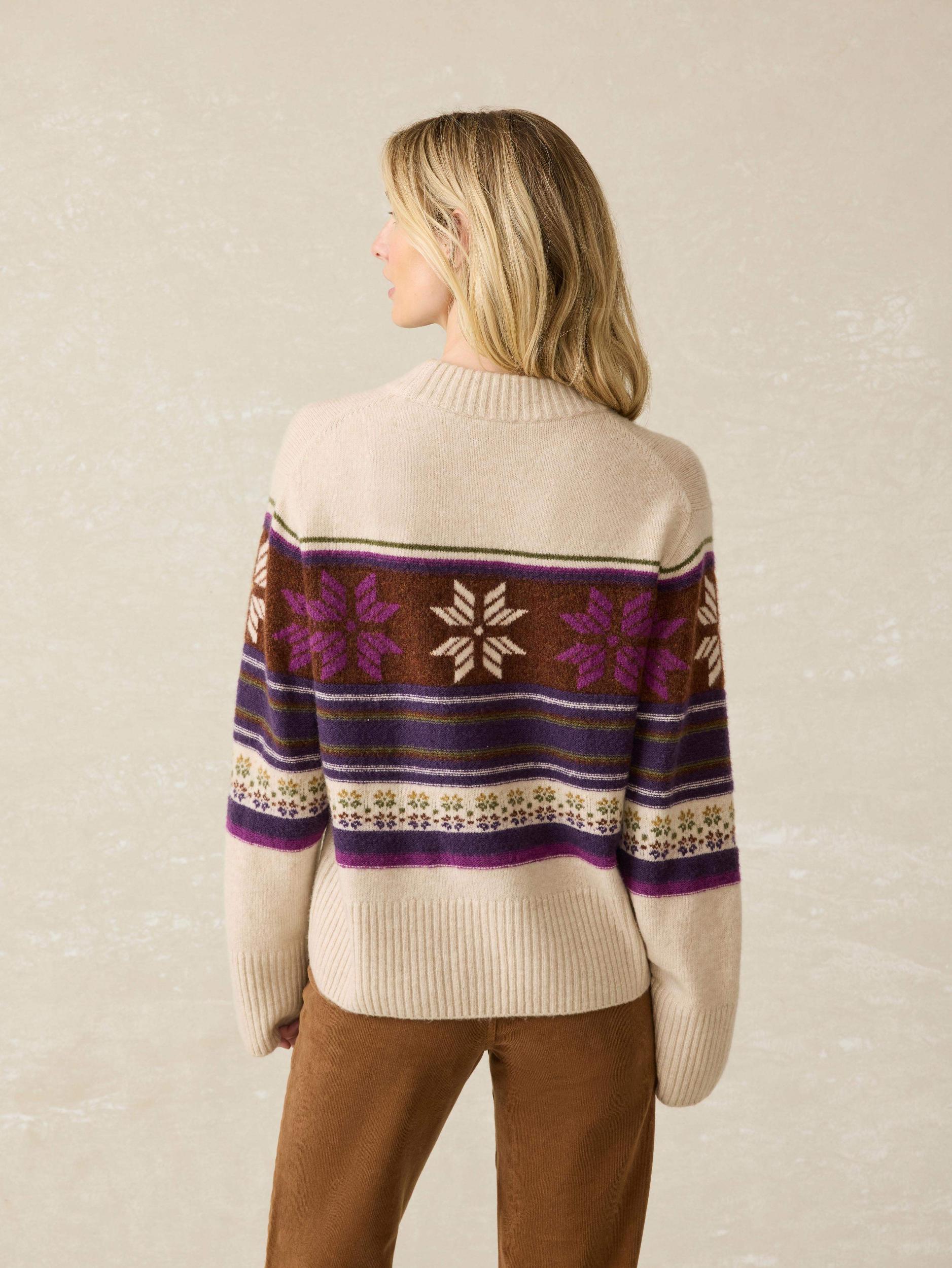 Snowdrift Sweater - Multi Snowflake Female Product Image