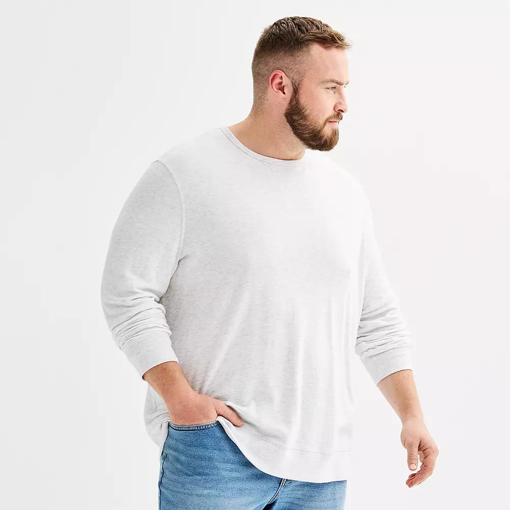 Big & Tall Sonoma Goods For Life® Double Knit Crewneck Tee, Men's,  Product Image