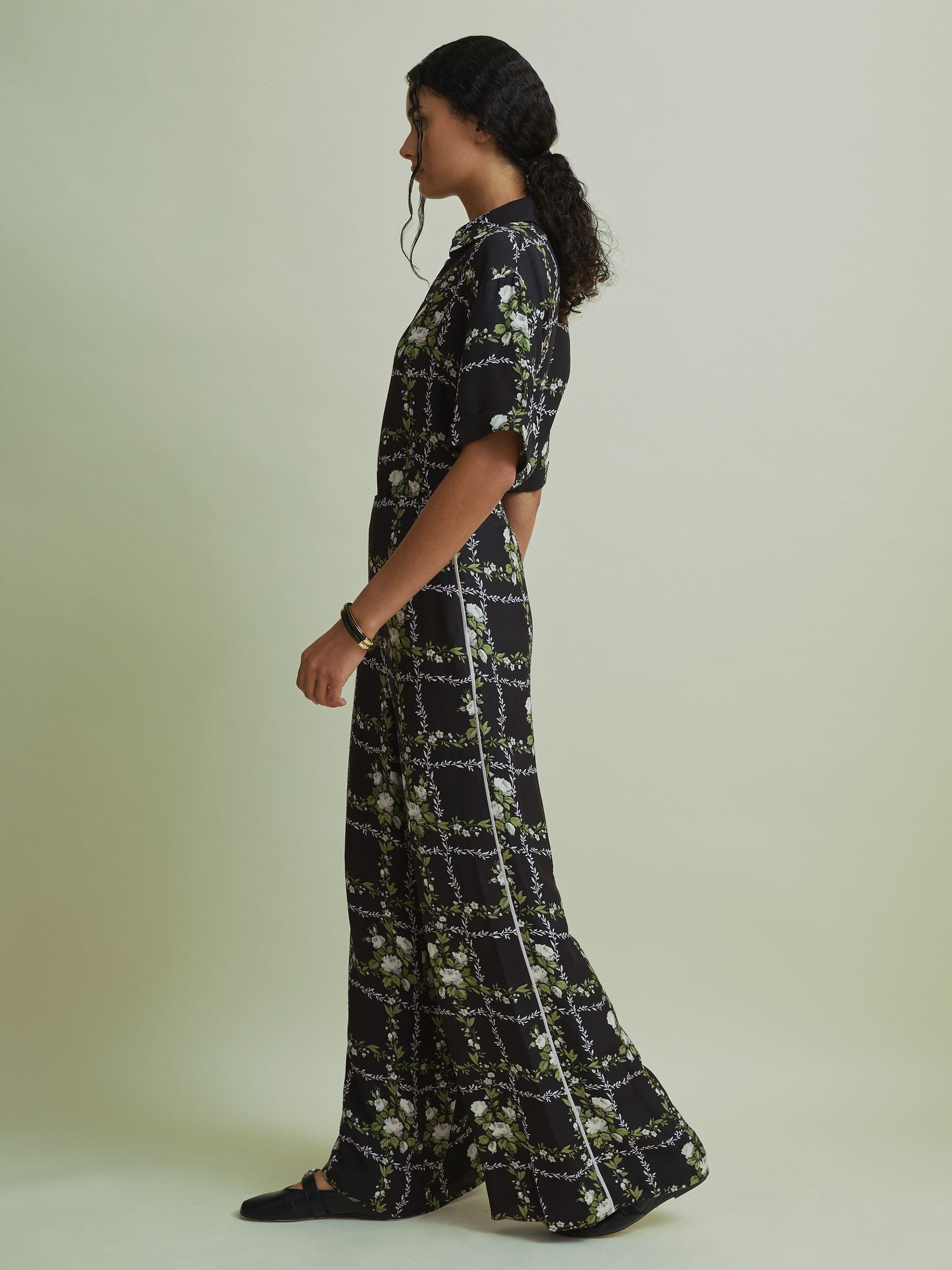 Florere High Rise Wide Leg Trousers in Black Product Image