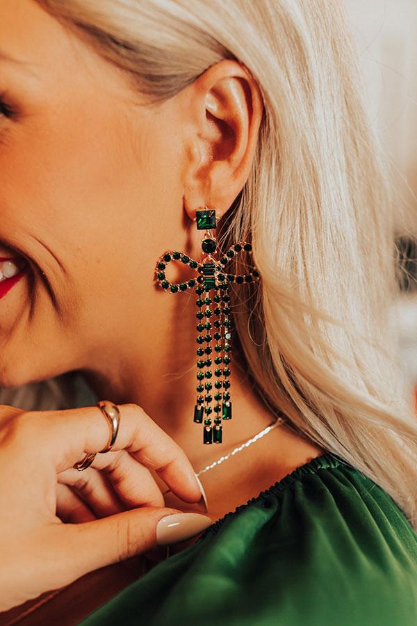 Tried And True Love Earrings In Emerald Product Image