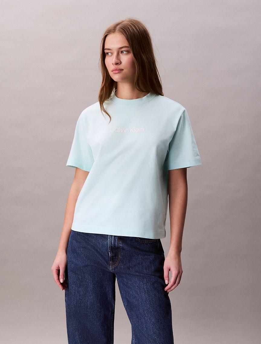 Standard Logo Boxy Fit Crewneck T-Shirt Product Image