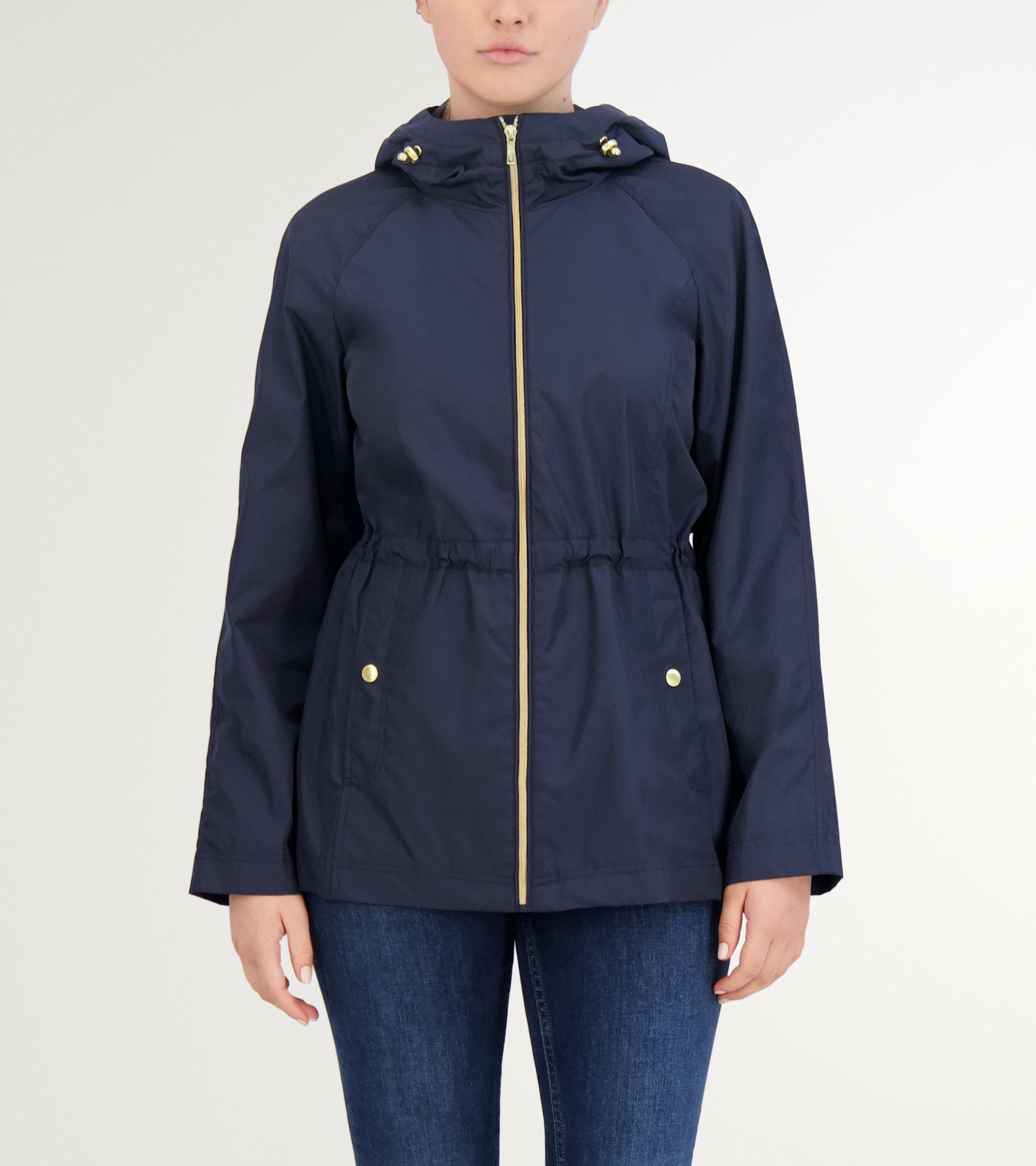 Women's Packable Rain Jacket in Blue | Cole Haan Product Image