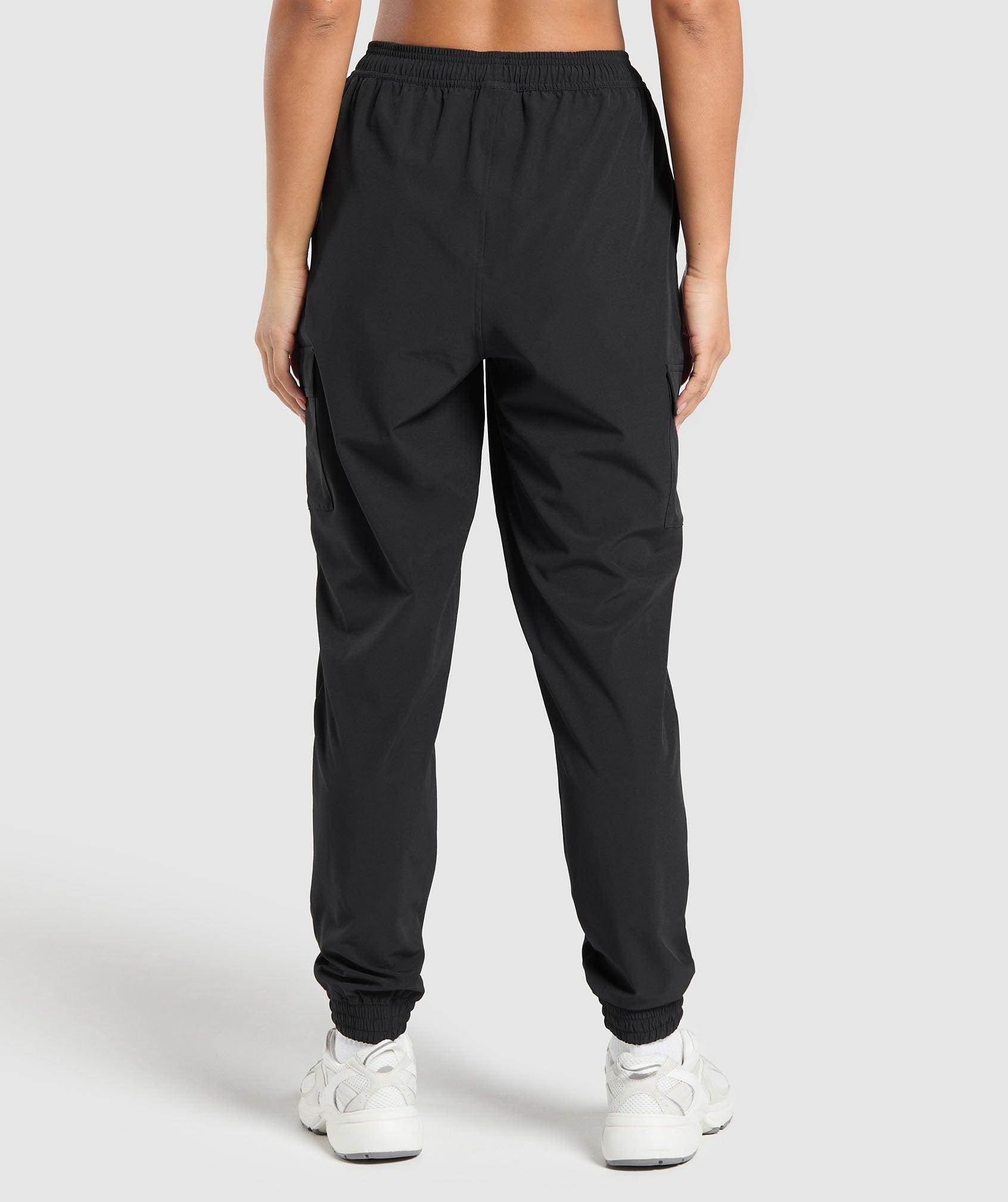 Gymshark Woven Cargo Pant - Black Female Product Image