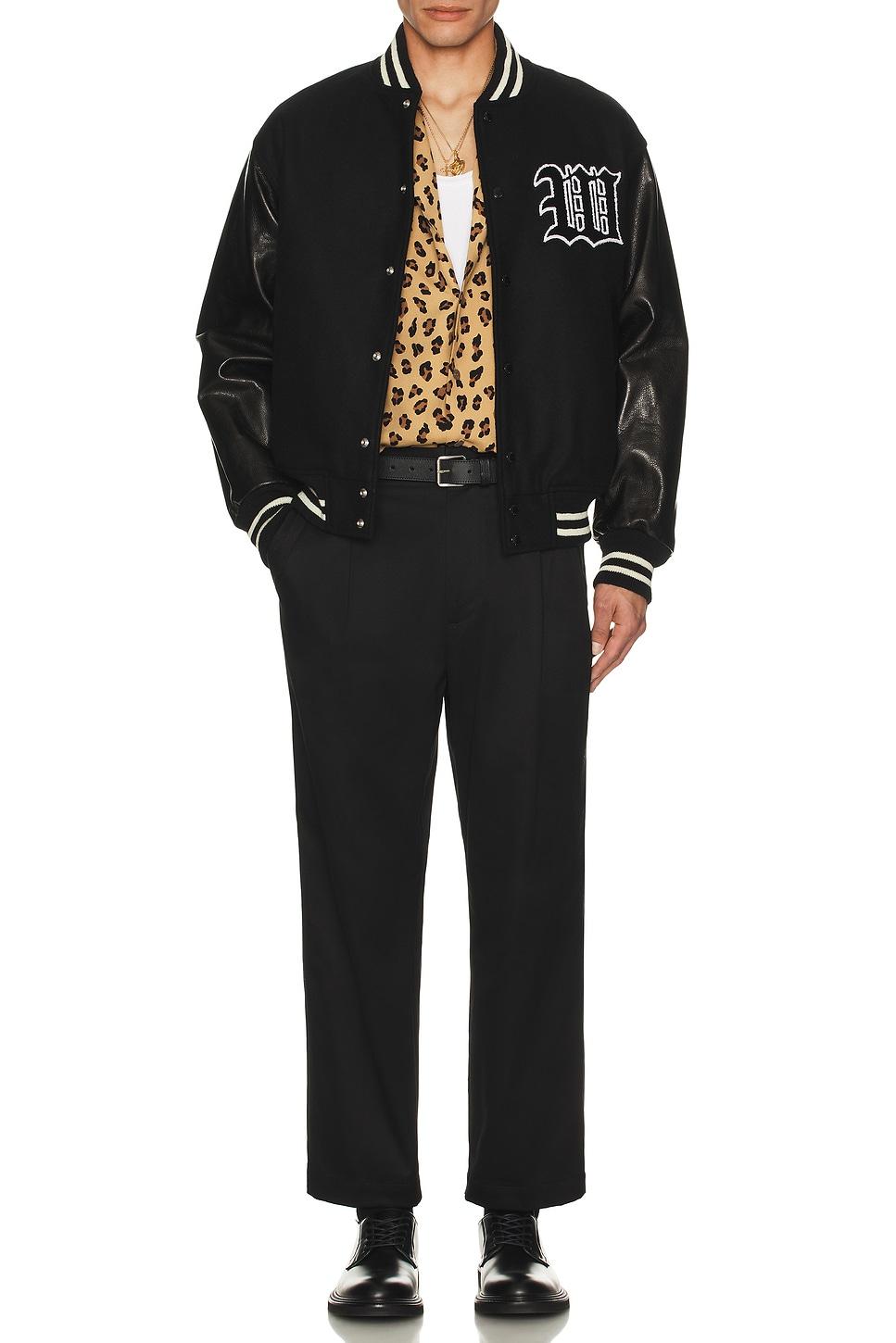 Leather Varsity Jacket -B- Type-2 Product Image