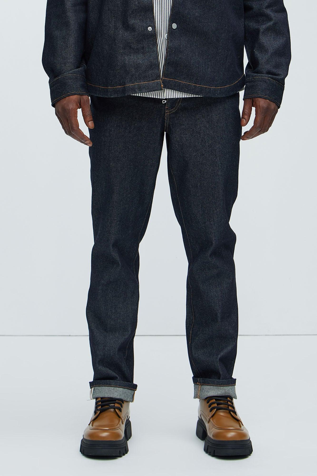 Collin Raw Denim Slim Jeans  - Indigo Product Image