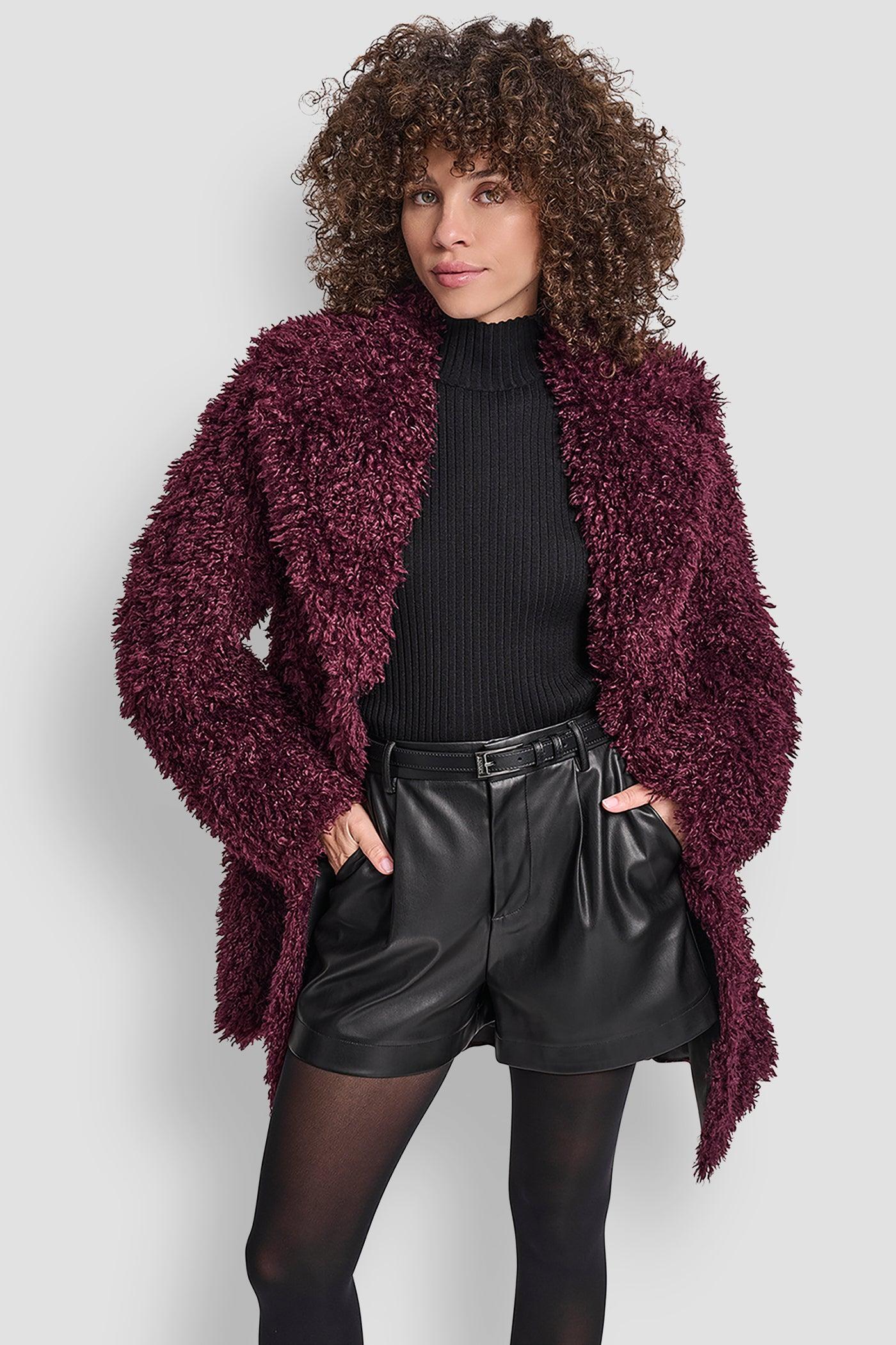 FAUX TEDDY FUR JACKET Product Image
