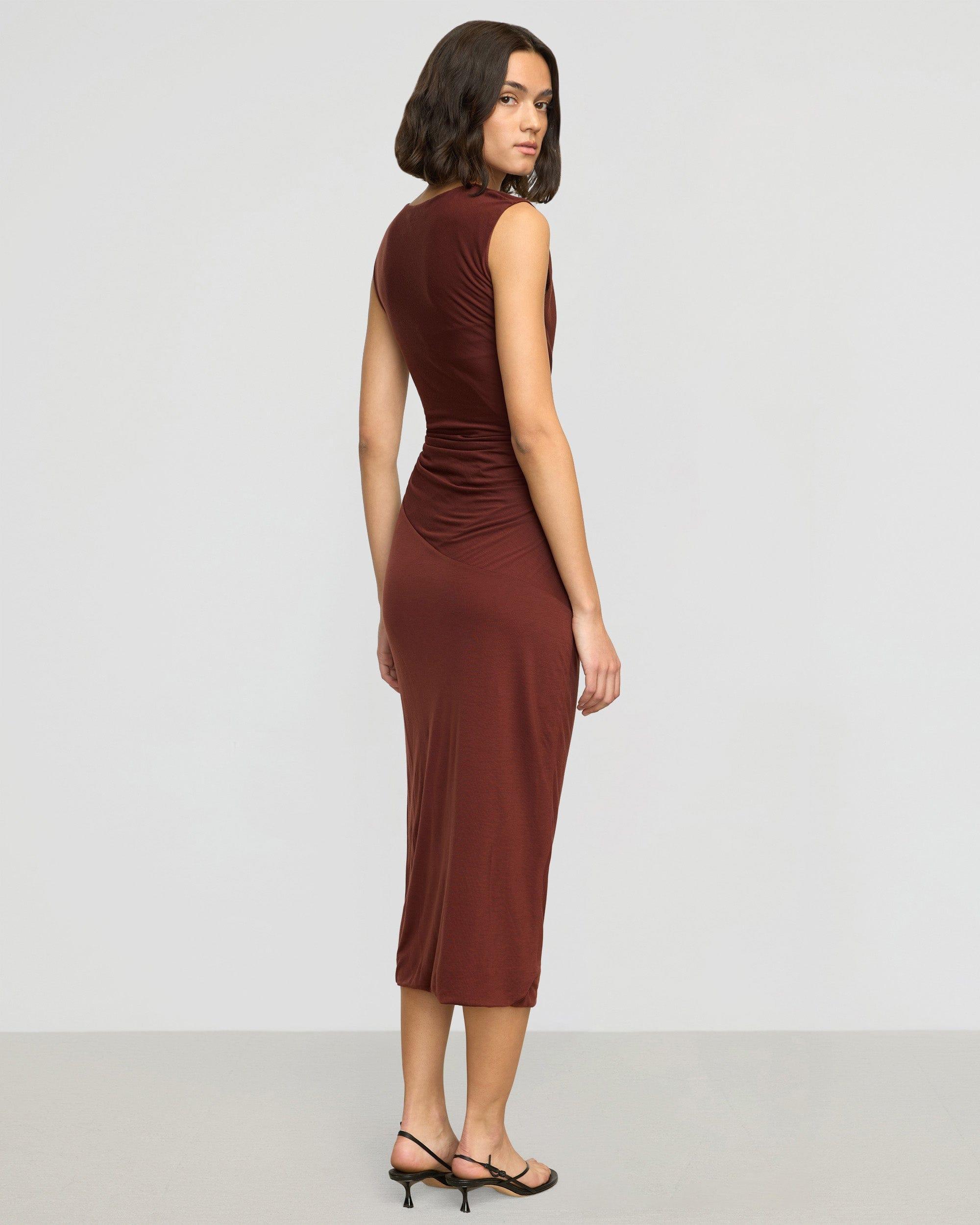Rowena Twisted Tencel Jersey Dress Product Image