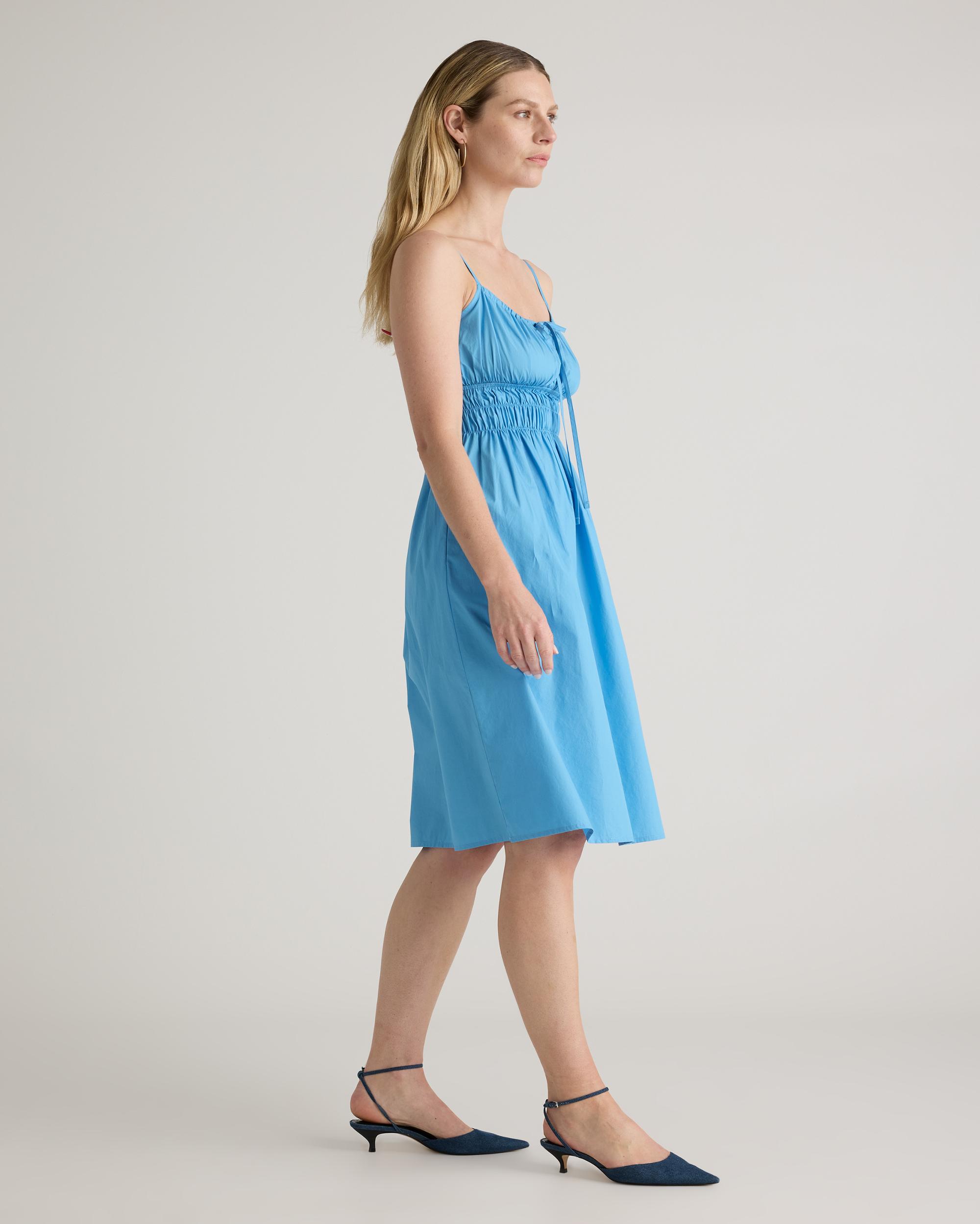 Quince | Women's Keyhole Midi Dress Size XS, Organic Cotton Product Image