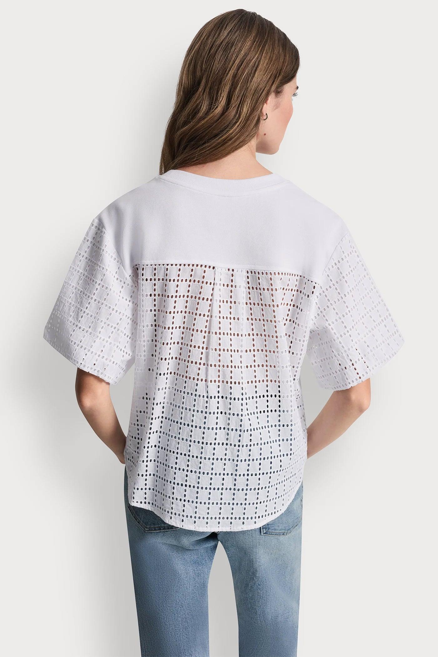 EYELET PUFF SLEEVE SHIRT Product Image