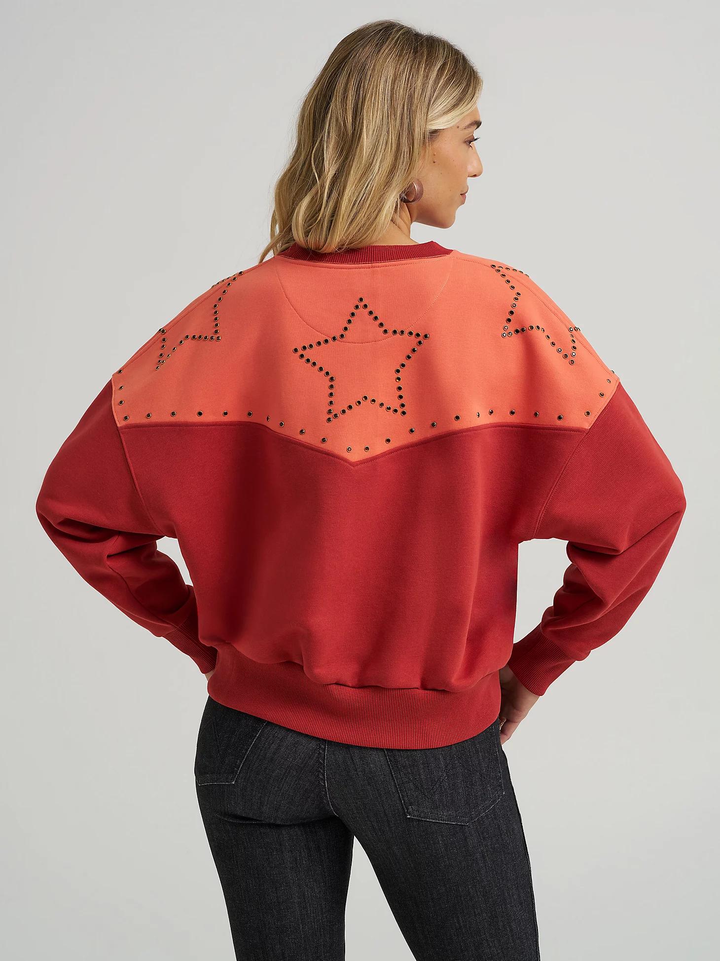 Wrangler x Lainey Wilson Studded Star Crewneck Pullover | Women's JACKETS & OUTERWEAR | Wrangler® Product Image