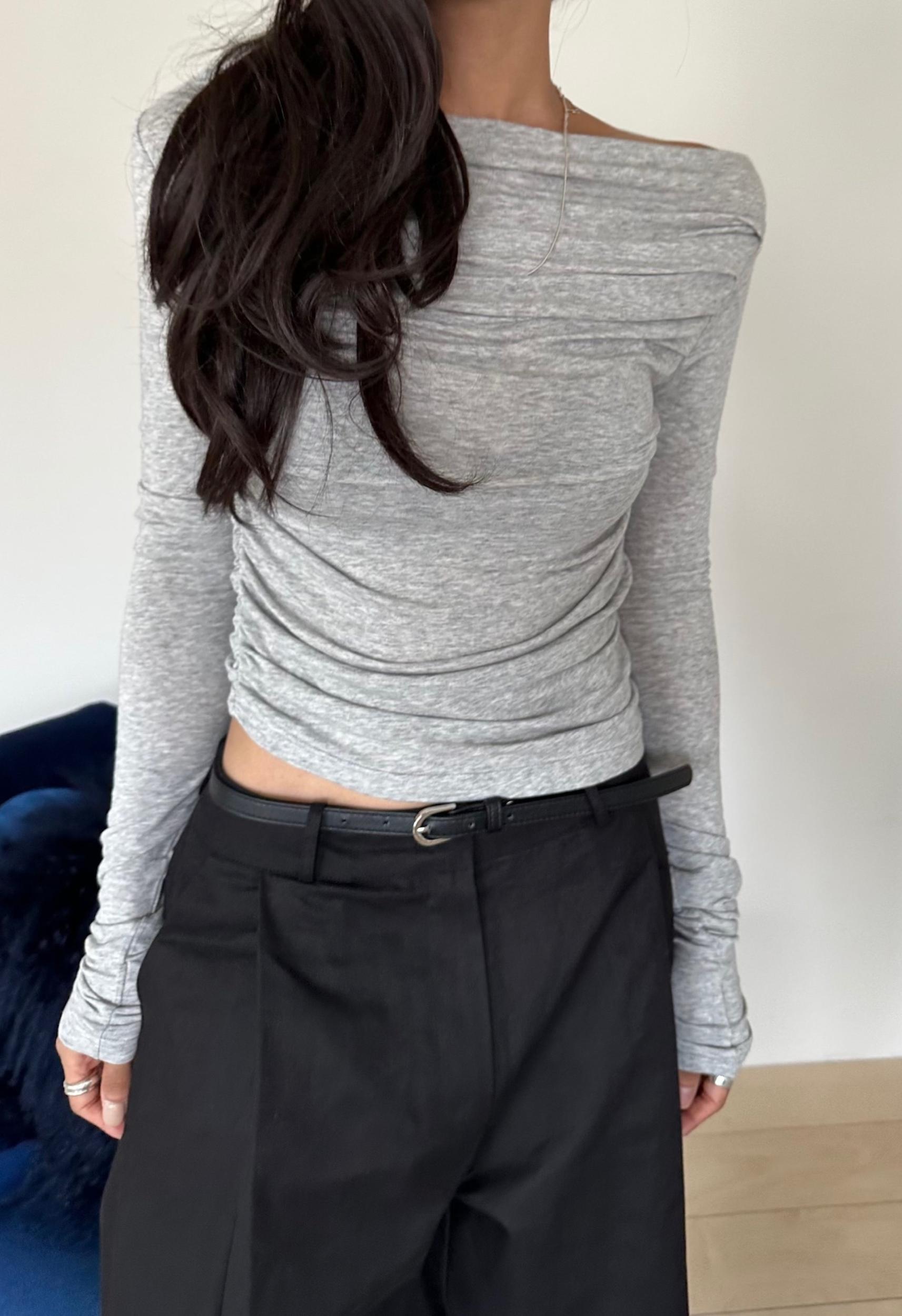 Corina Top in Grey Product Image
