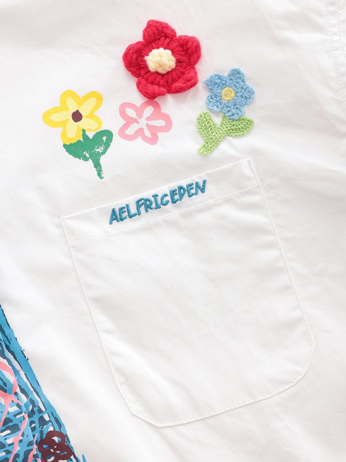 Aelfric Eden Graffiti Necktie Short Sleeve Shirt Product Image