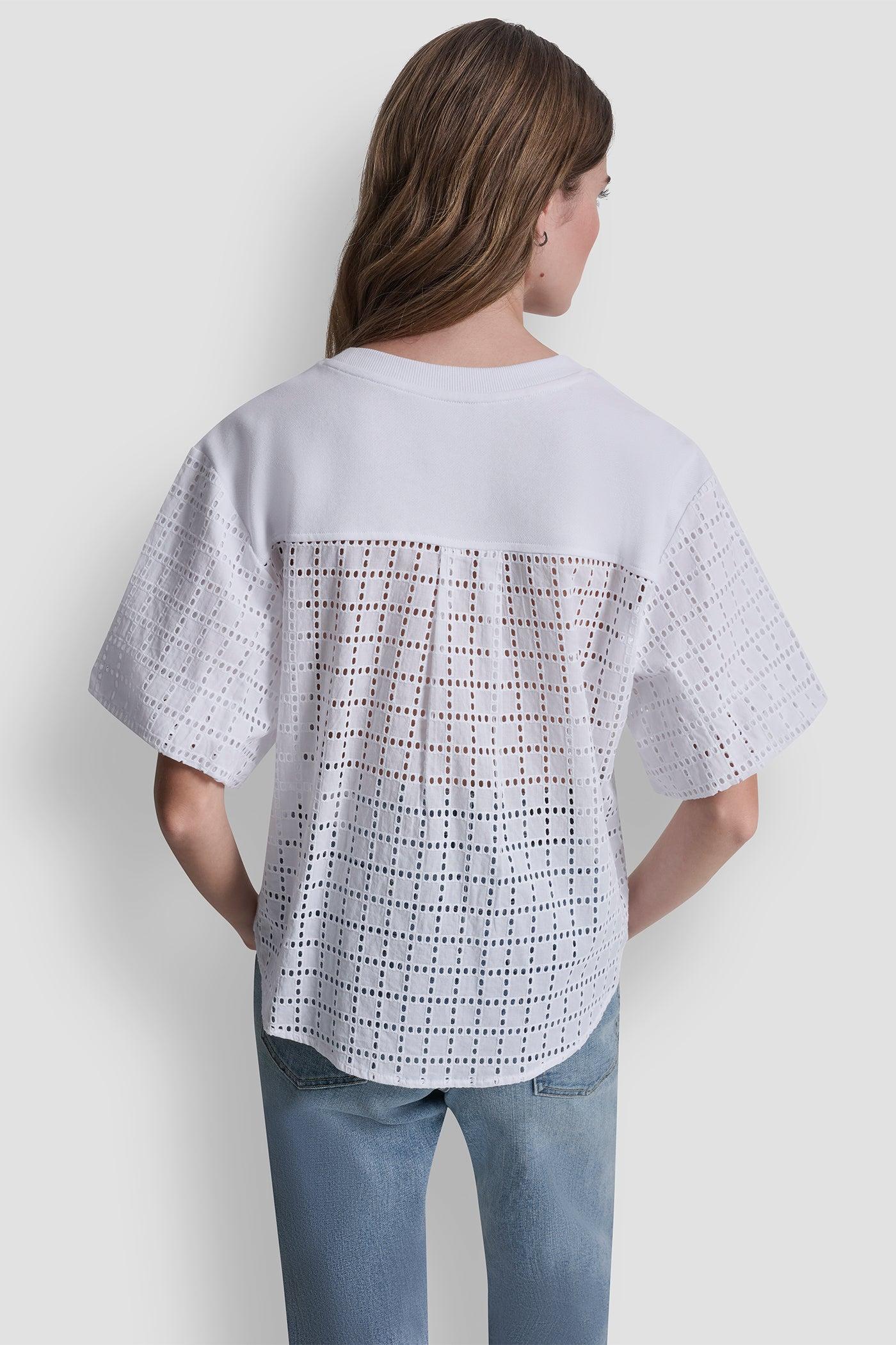 EYELET PUFF SLEEVE SHIRT Product Image