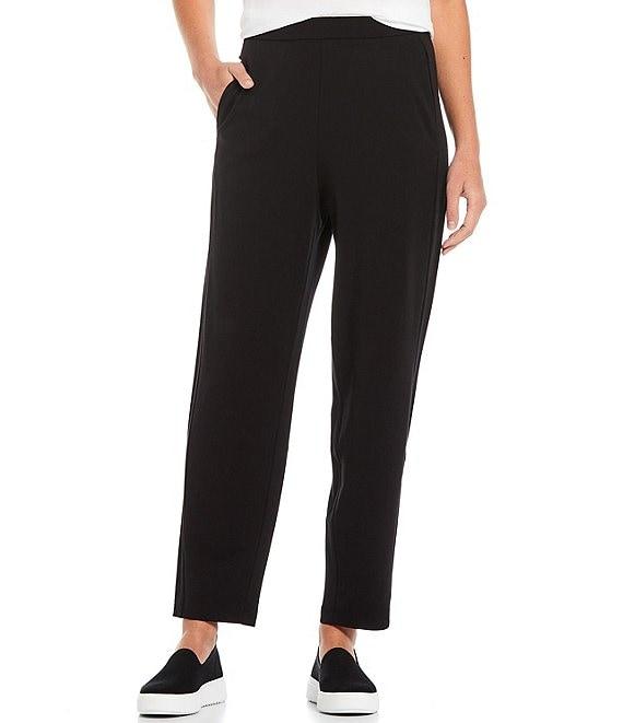 Eileen Fisher Tencel Jersey Tapered Leg Slouch Ankle Pants Product Image