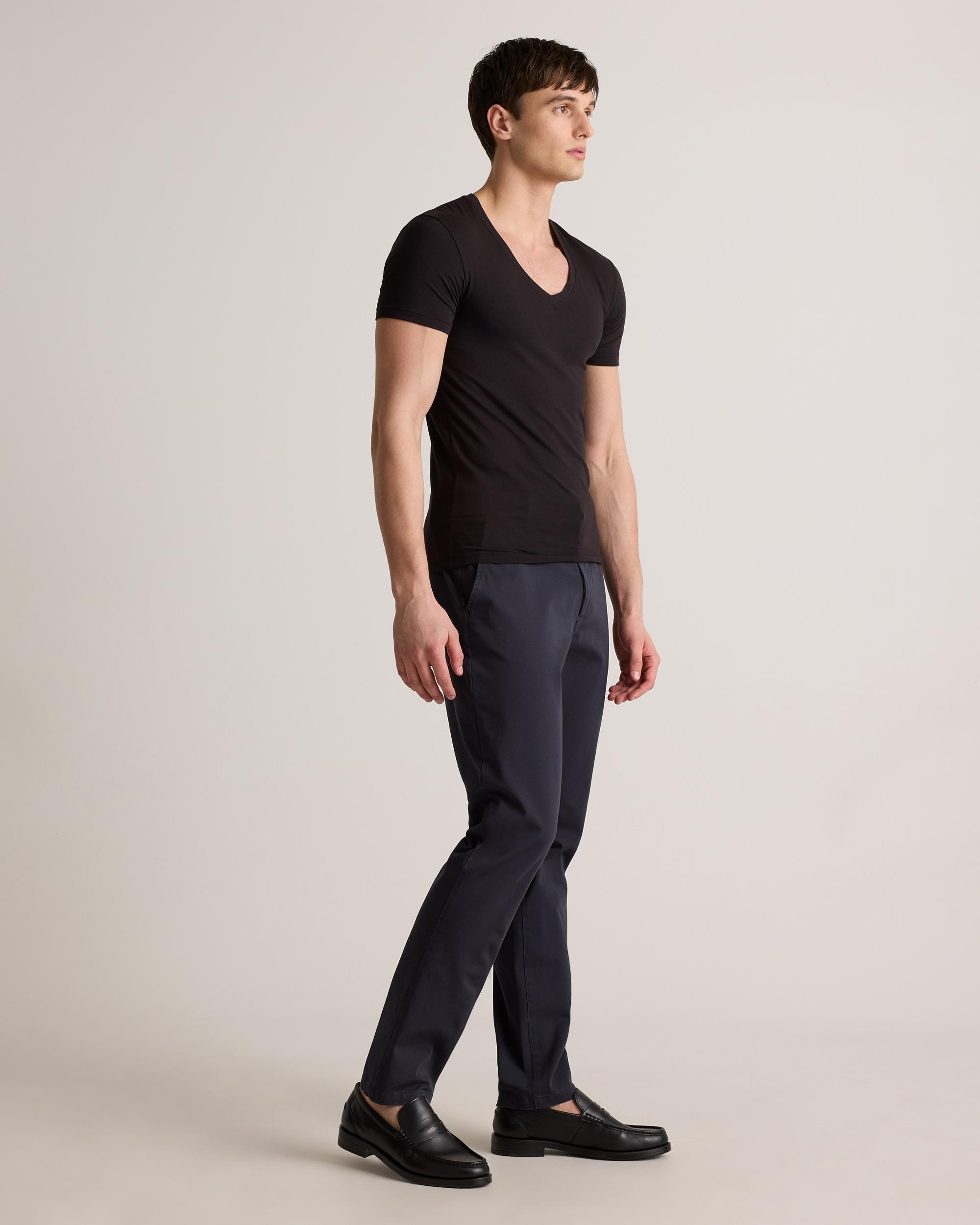 Quince | Men's Soft Stretch V-Neck Undershirt Tencel Product Image