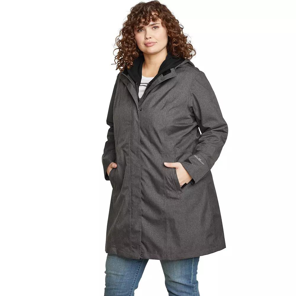 Plus Size Eddie Bauer Girl On The Go Trench Coat, Women's, Size: 2XL, Sprig Product Image