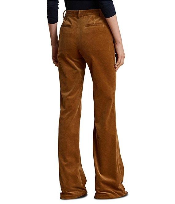 Lauren Ralph Lauren Corduroy High Rise Flare Leg Pants Product Image