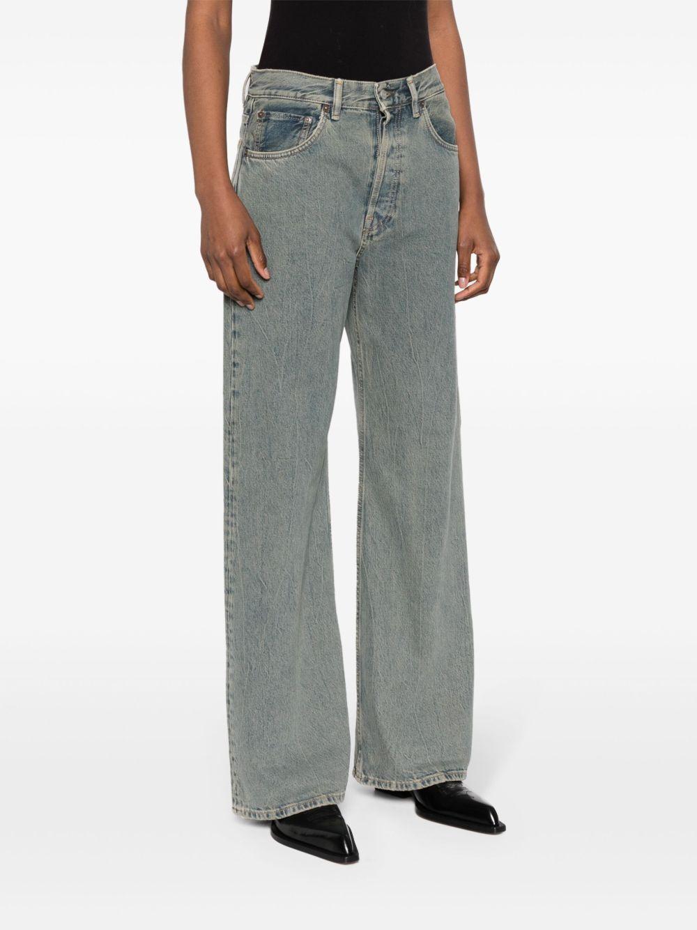 mid-waist wide-leg jeans  Product Image