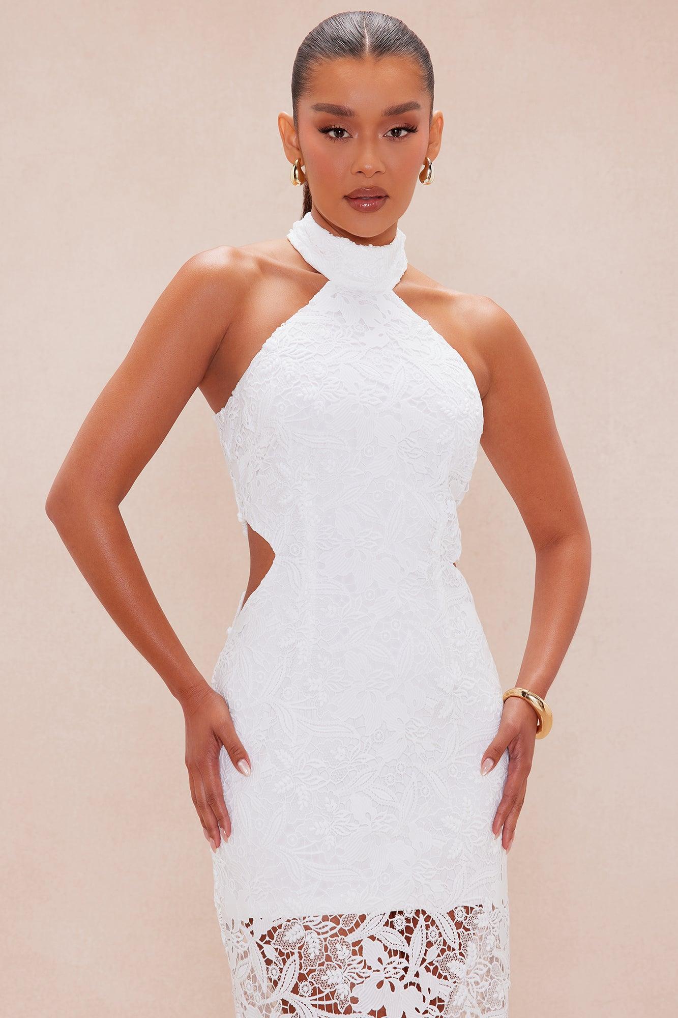 Emmaline Embroidered Maxi Dress - White Female Product Image