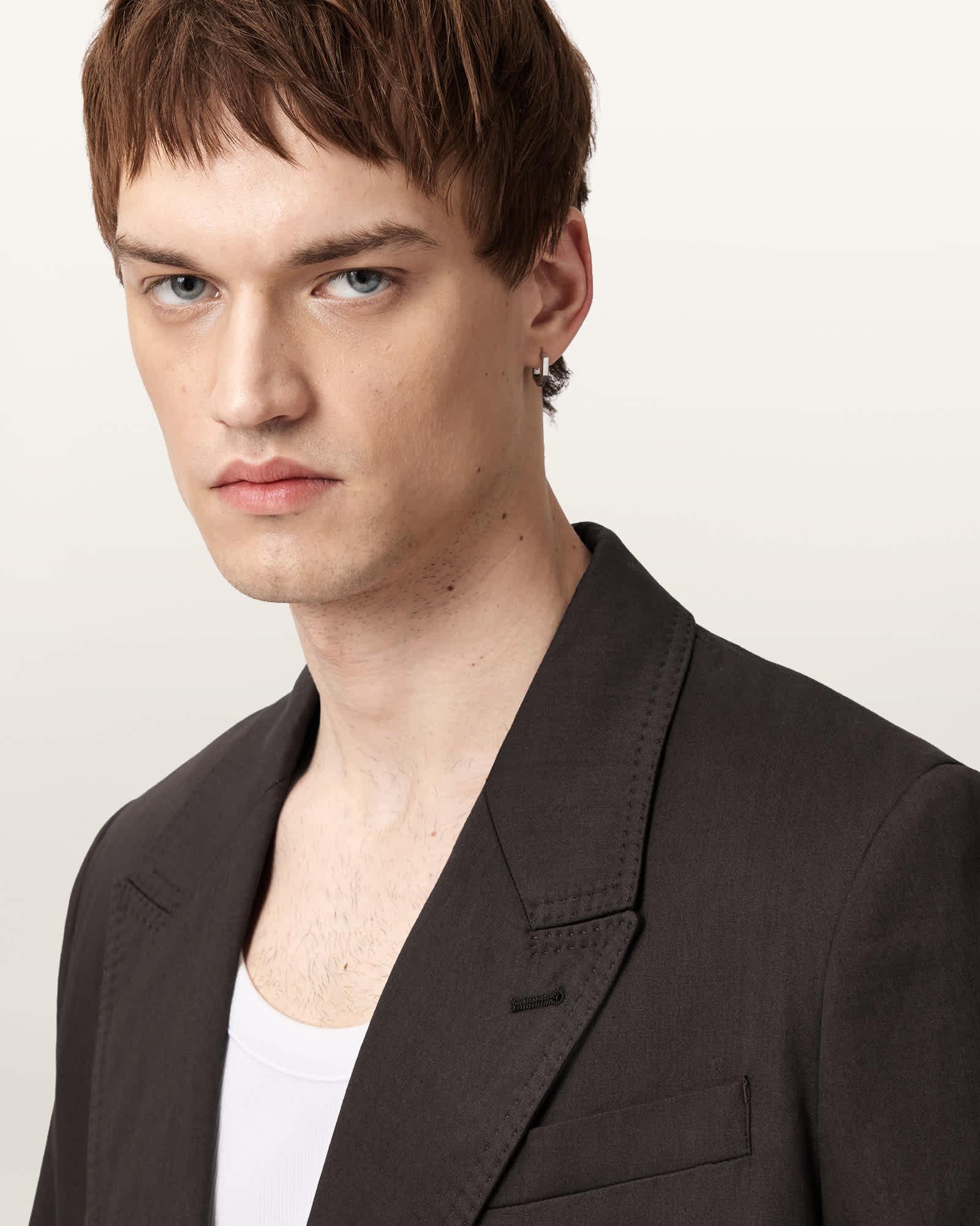Newton Double Breasted Blazer BAKED BROWN | ALLSAINTS US Product Image