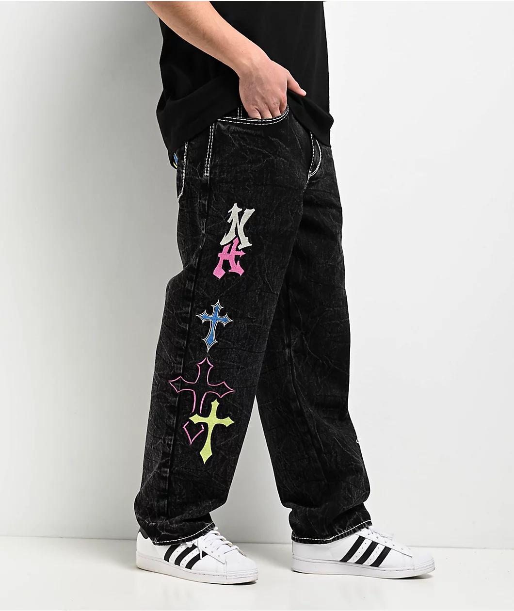 Ninth Hall Ambush Black 3D Cargo Pants Product Image