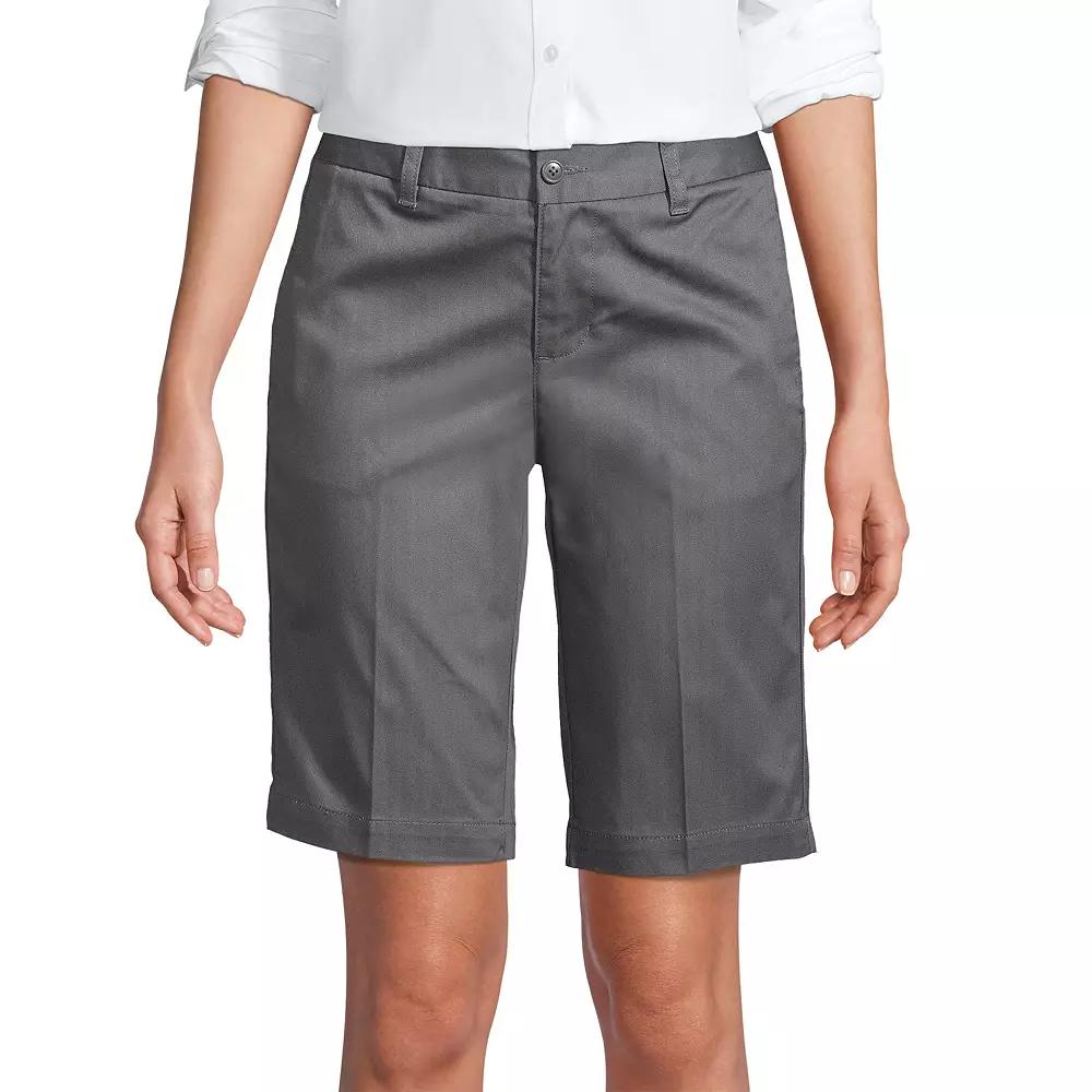 Women's Lands' End Front Blend Chino Shorts,  Product Image