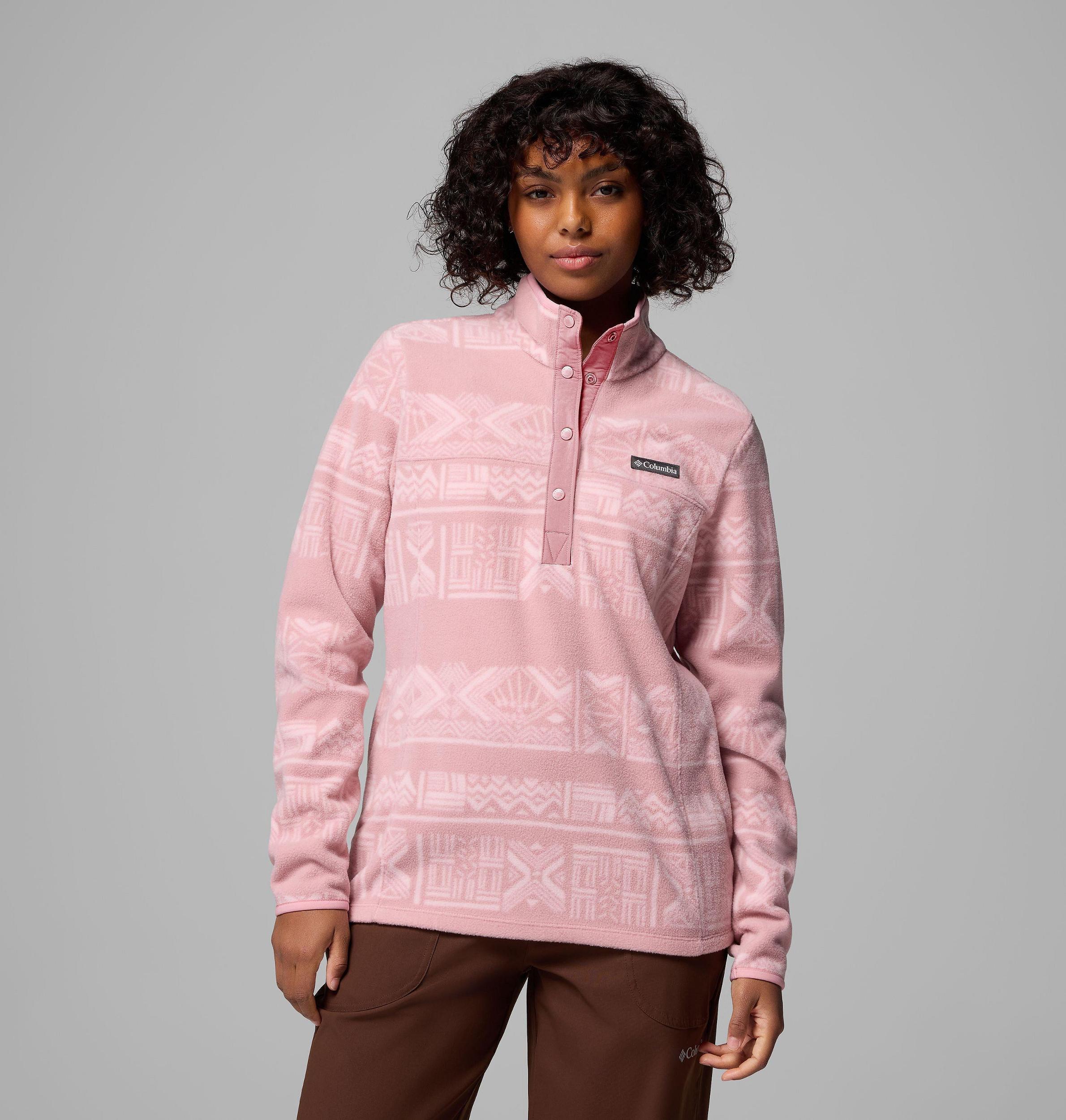 Columbia Womens Benton Springs Printed Half Snap Fleece Pullover- Product Image