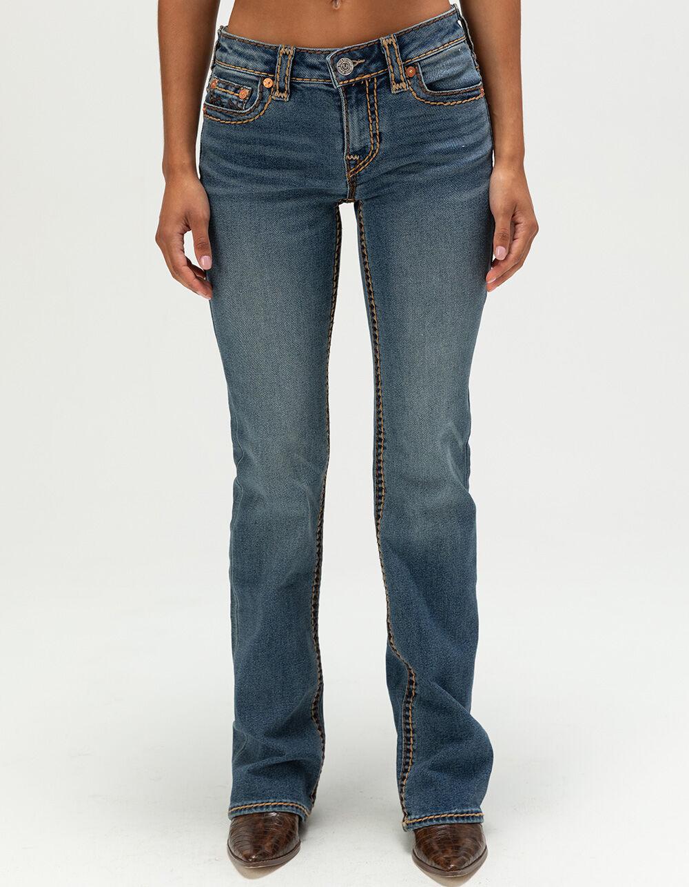 TRUE RELIGION Becca Mid Rise Super T Womens Bootcut Jeans - MEDIUM WASH Product Image