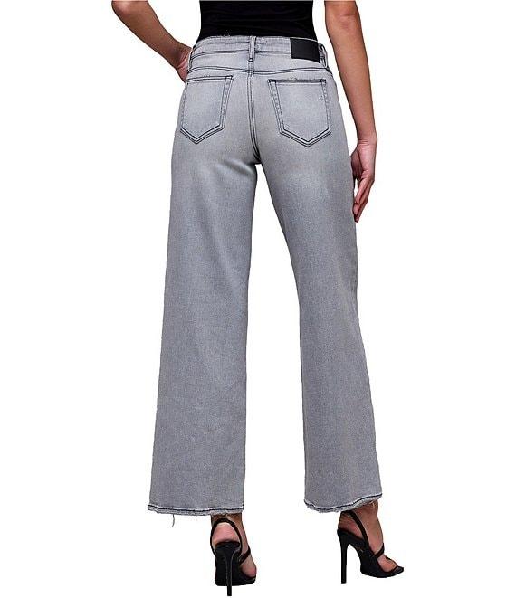 Hidden Jeans Nori High Rise Raw Hem Super Wide Leg Jeans Product Image