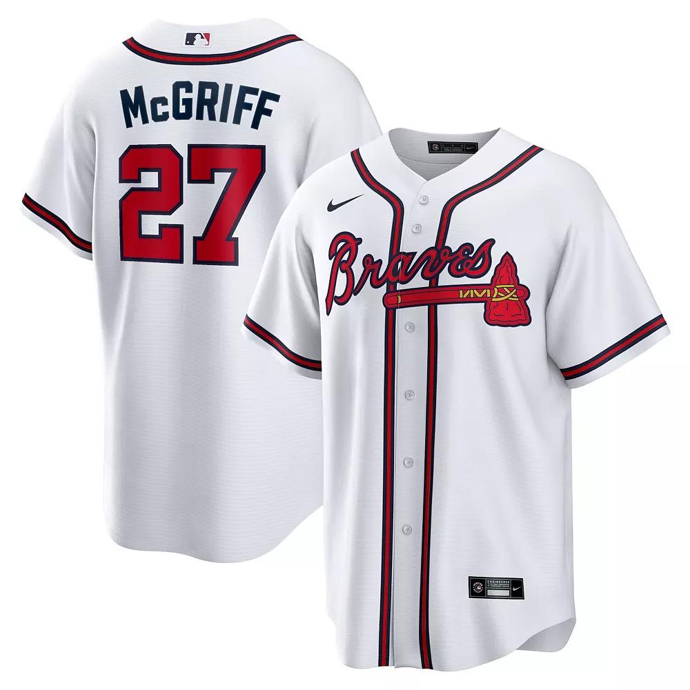Men's Nike Fred McGriff White Atlanta Braves 2023 Hall of Fame Inline Replica Jersey, Size: Small Product Image