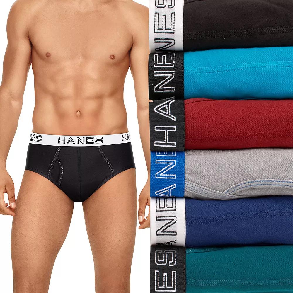 Men's Hanes® 6 Pack Ultimate Stretch Moisture Wicking Briefs Underwear,  Product Image