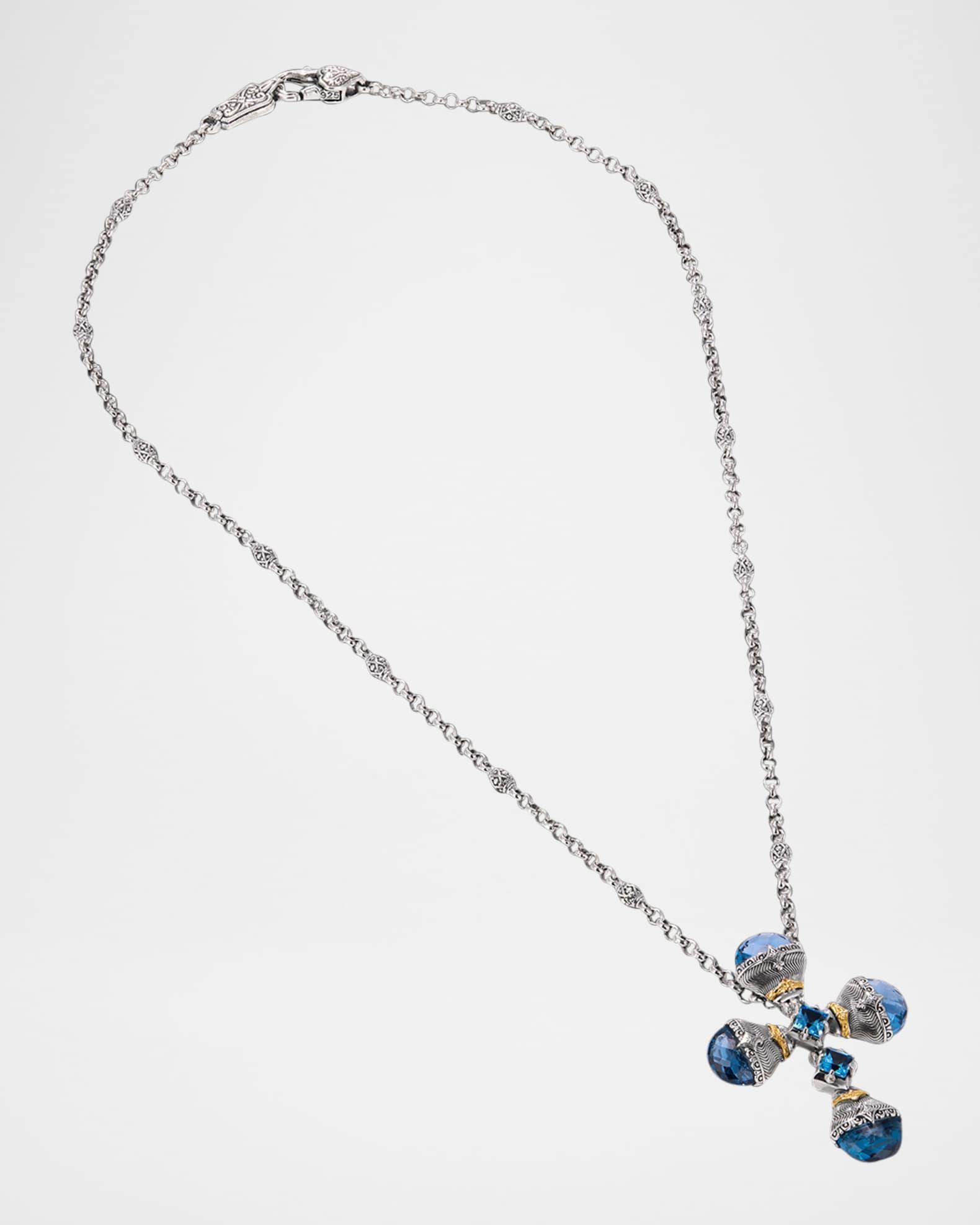 Kyma Blue Spinel and Swiss Blue Topaz Necklace Product Image