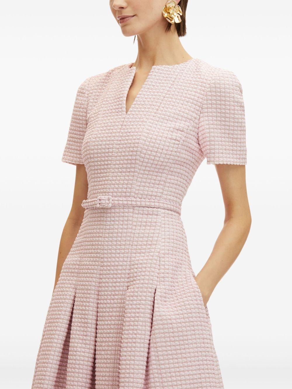 checked tweed midi dress Product Image